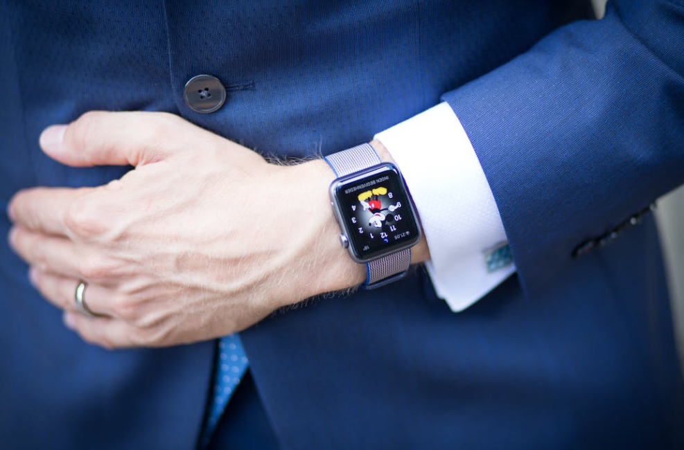 Man in Suit with Watch Man in Suit with Watch