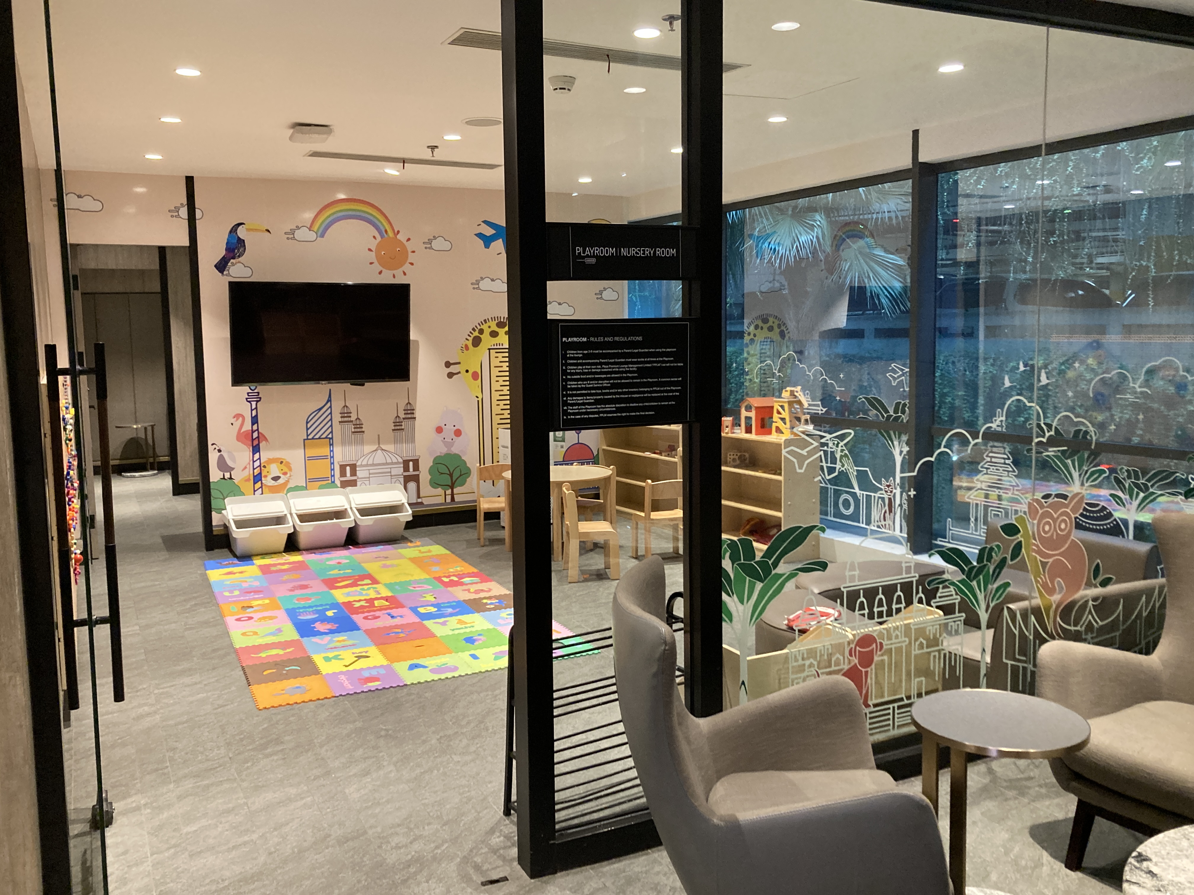 Saphire Plaza Premium Lounge childrens room at CGK Saphire Plaza Premium Lounge childrens room at CGK