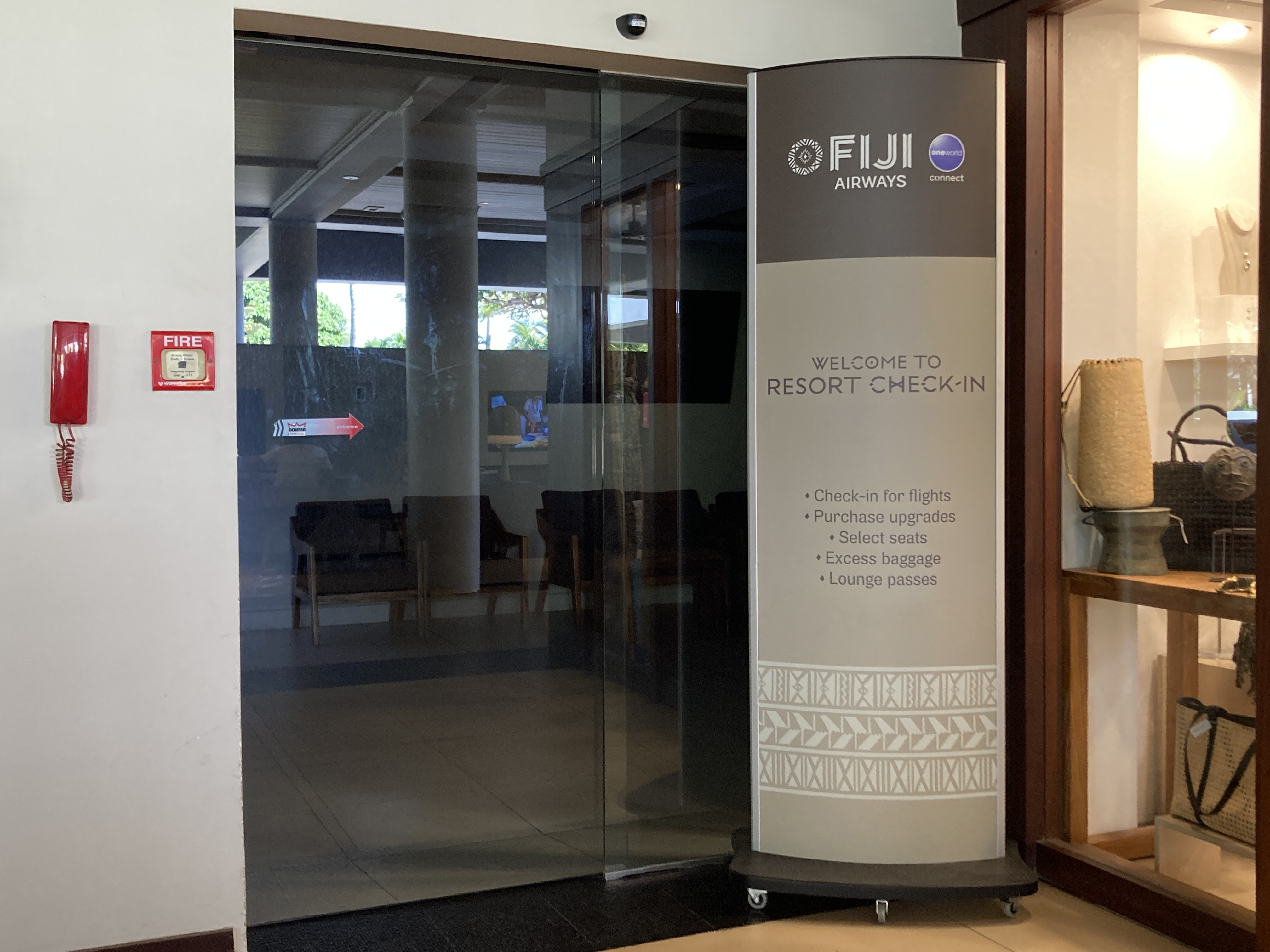 Sheraton Fiji Golf and Beach Resort Fiji Airways lounge