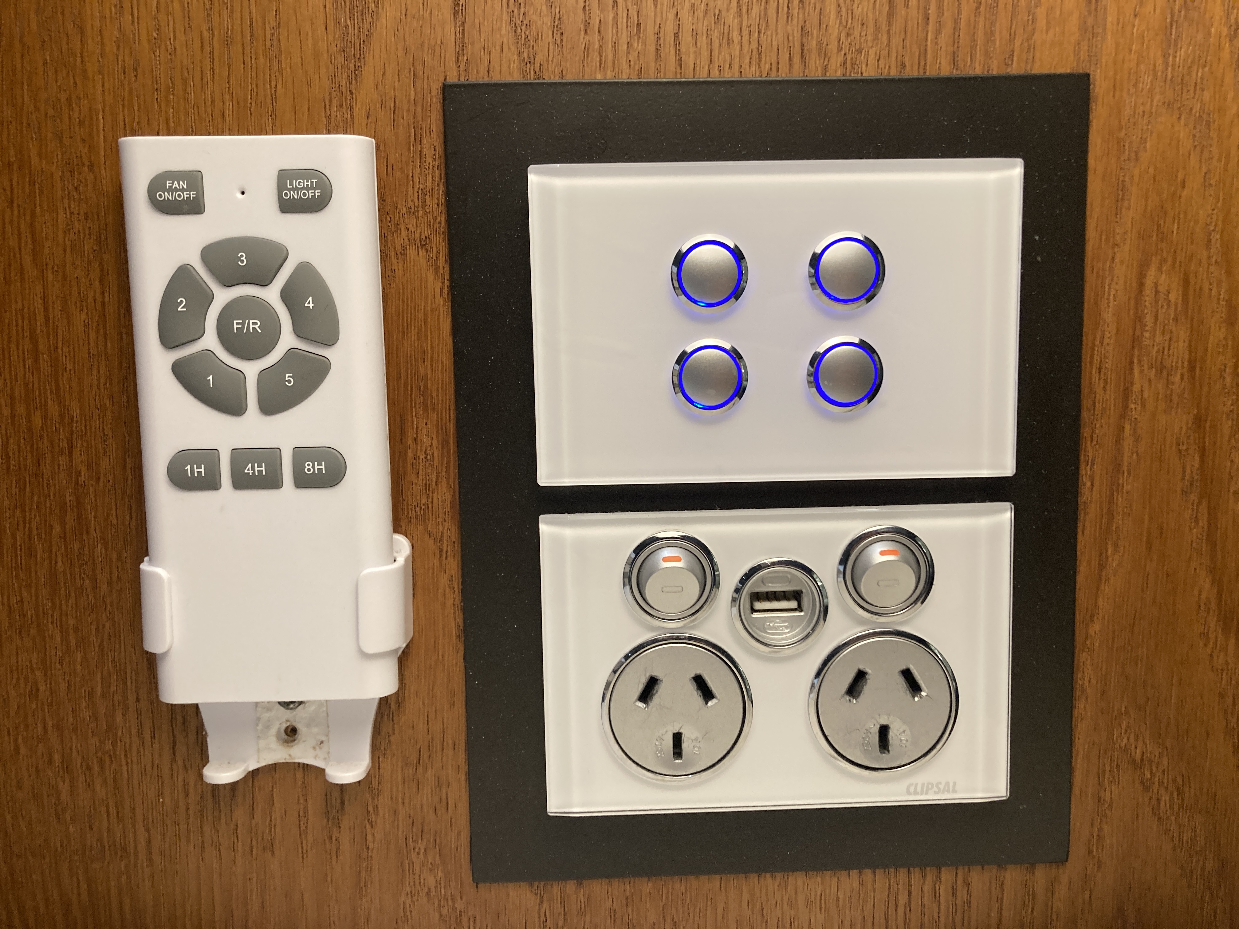Sheraton Fiji Golf and Beach Resort bedroom control panel