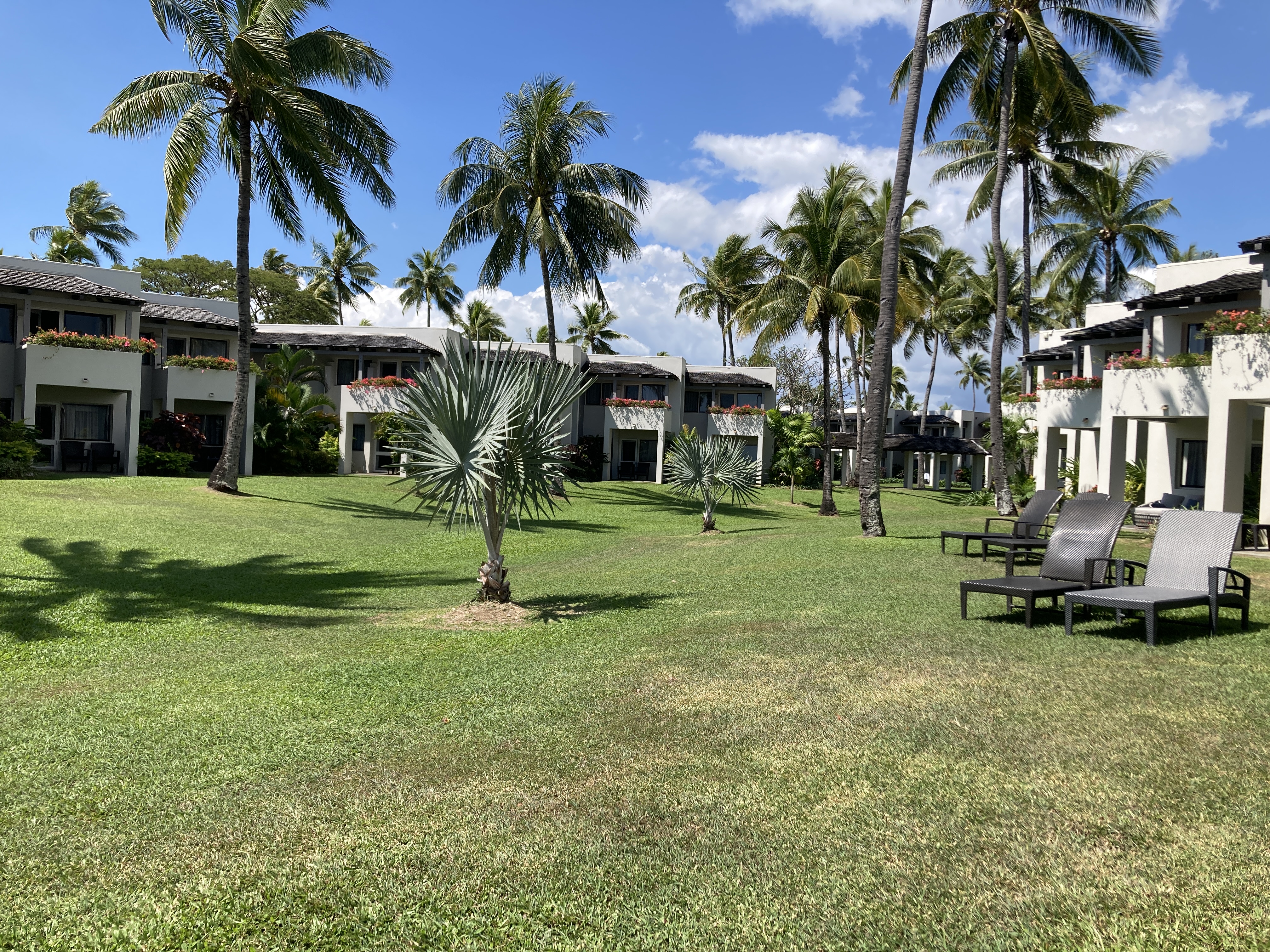 Sheraton Fiji Golf and Beach Resort grass between buildings