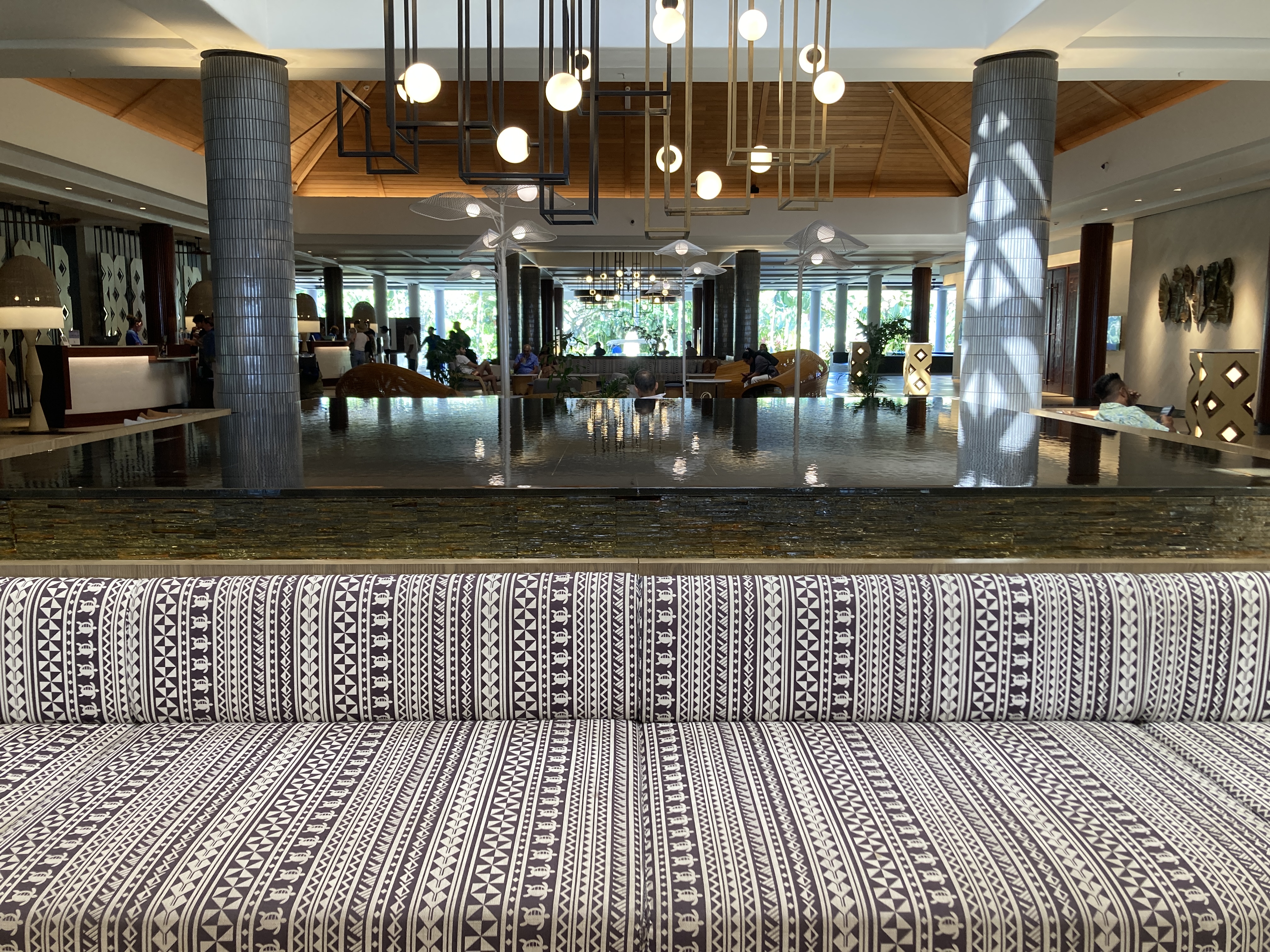 Sheraton Fiji Golf and Beach Resort lobby fountain