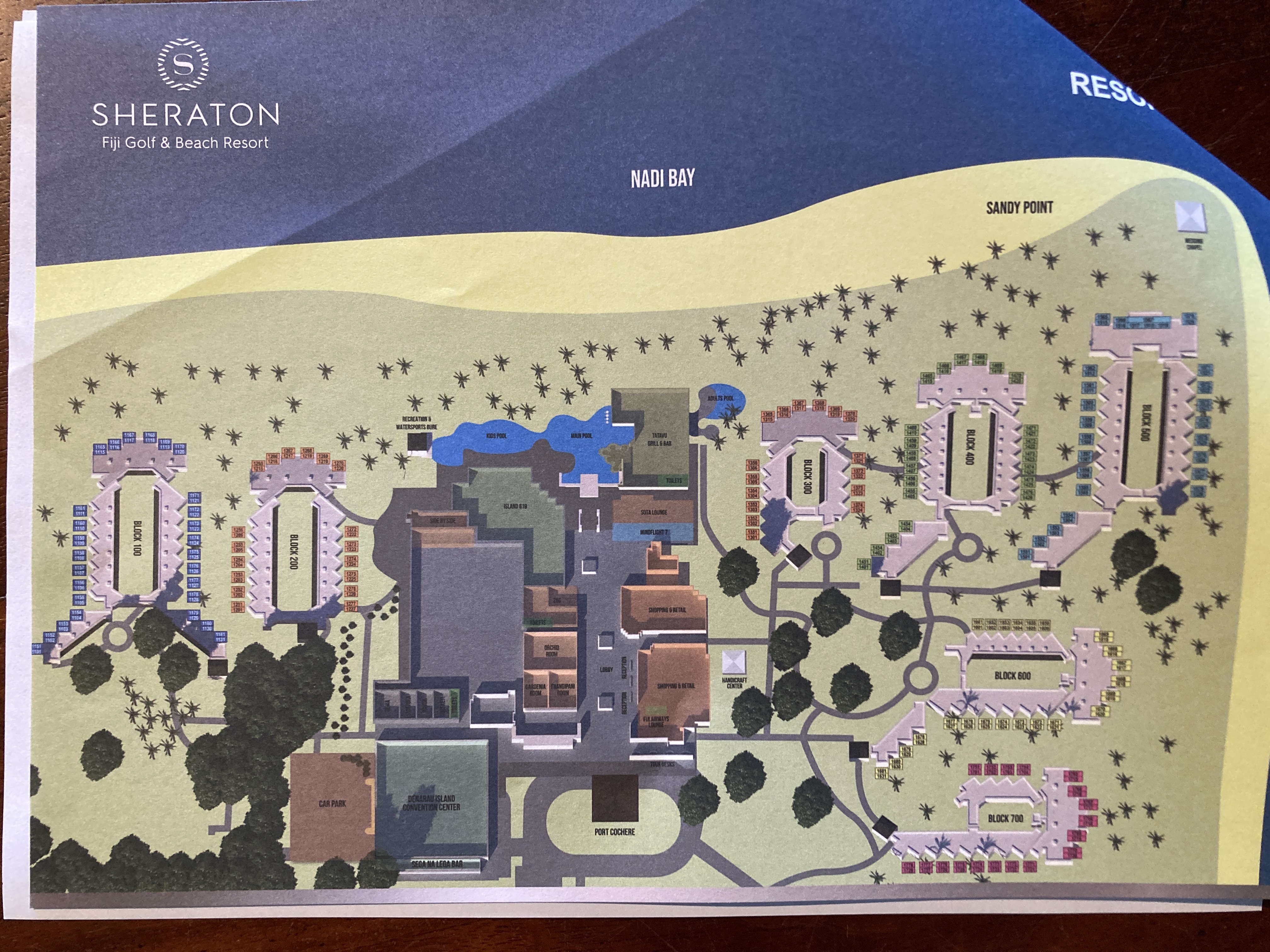 Sheraton Fiji Golf and Beach Resort map of property