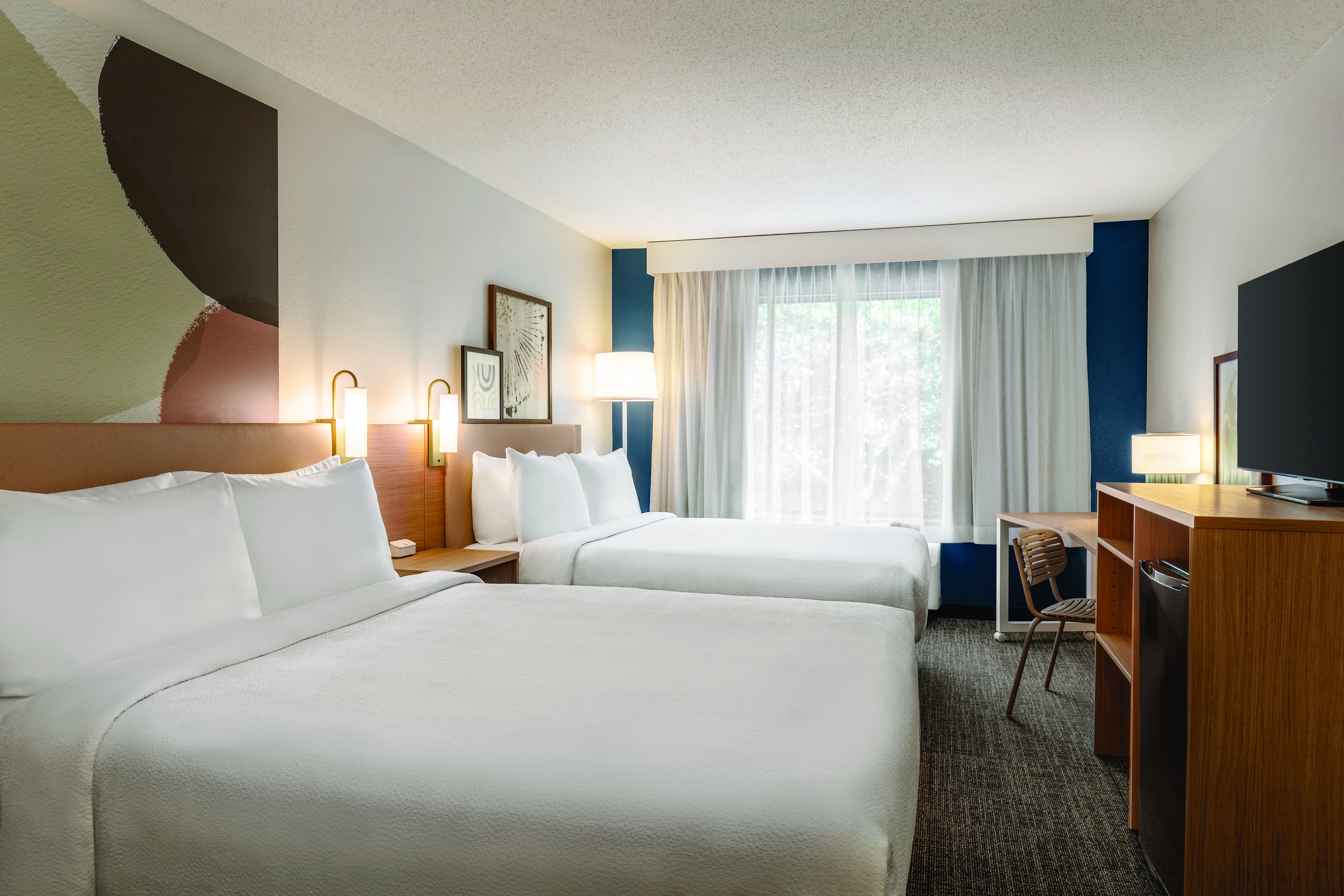 Spark by Hilton Mystic Groton Double Queen Guest Room