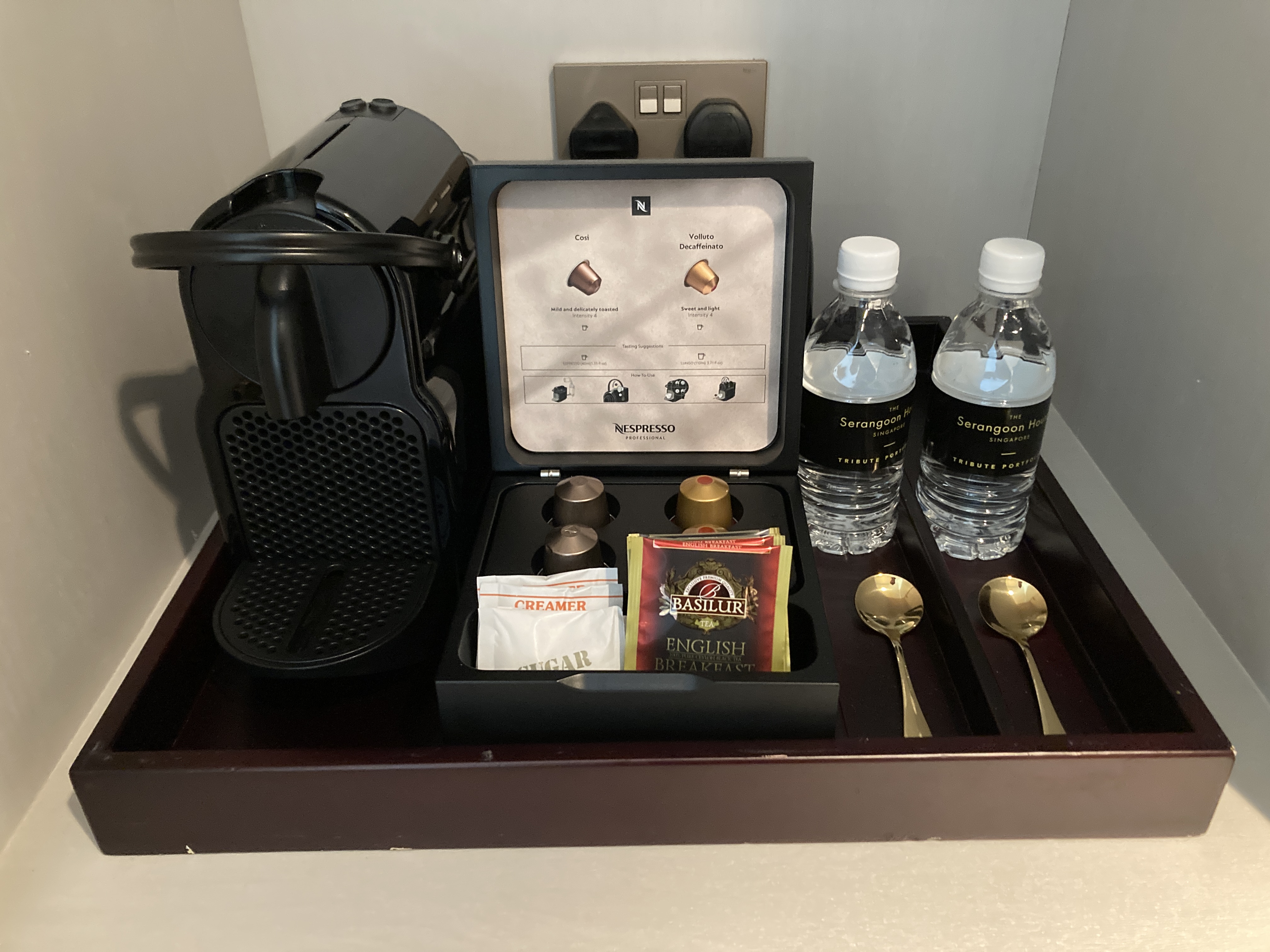 The Serangoon House Singapore Tribute Portfolio mini bar coffee supplies