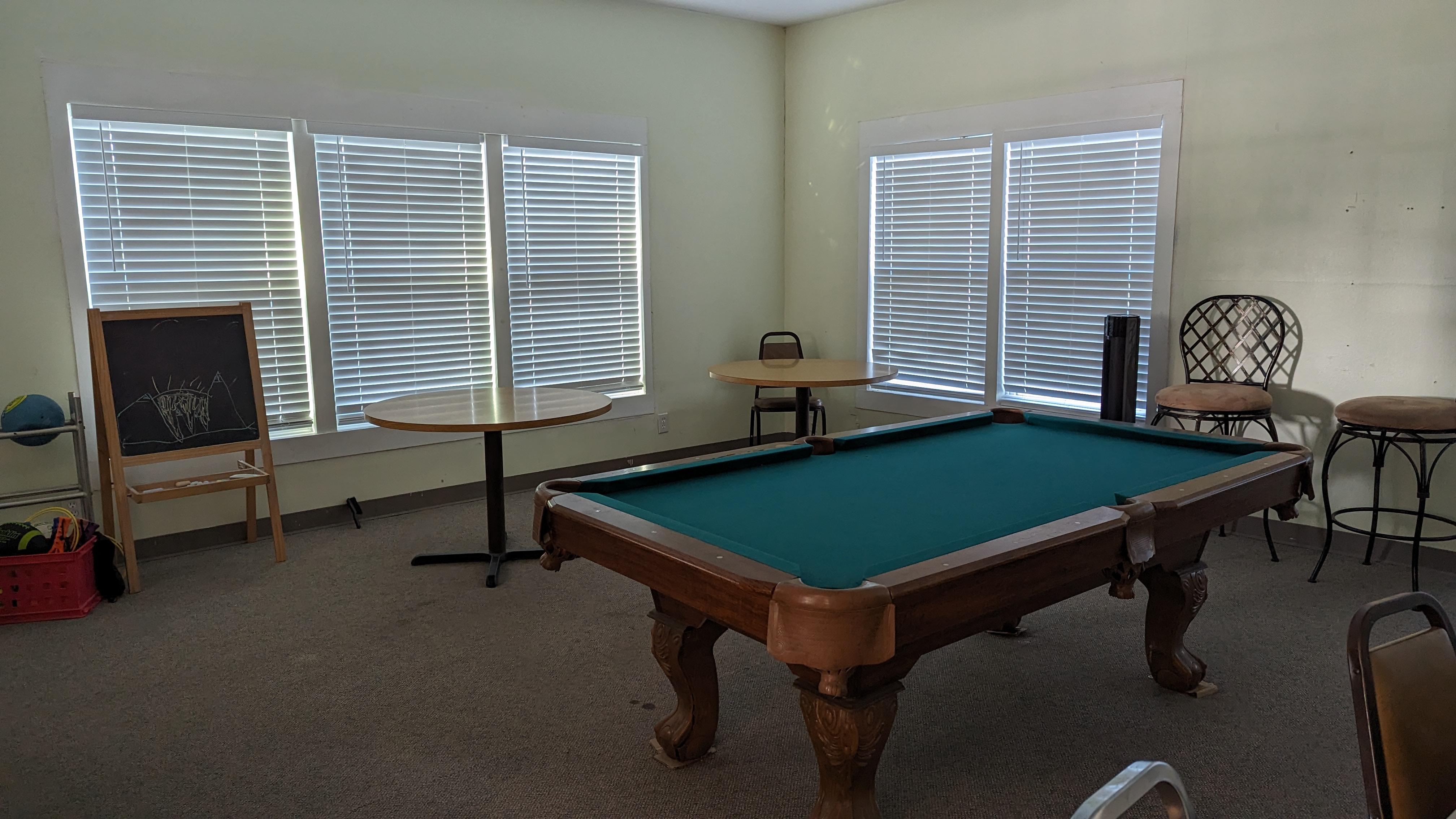 Thousand Trails Colorado River activity center pool table and art Thousand Trails Colorado River activity center pool table and art