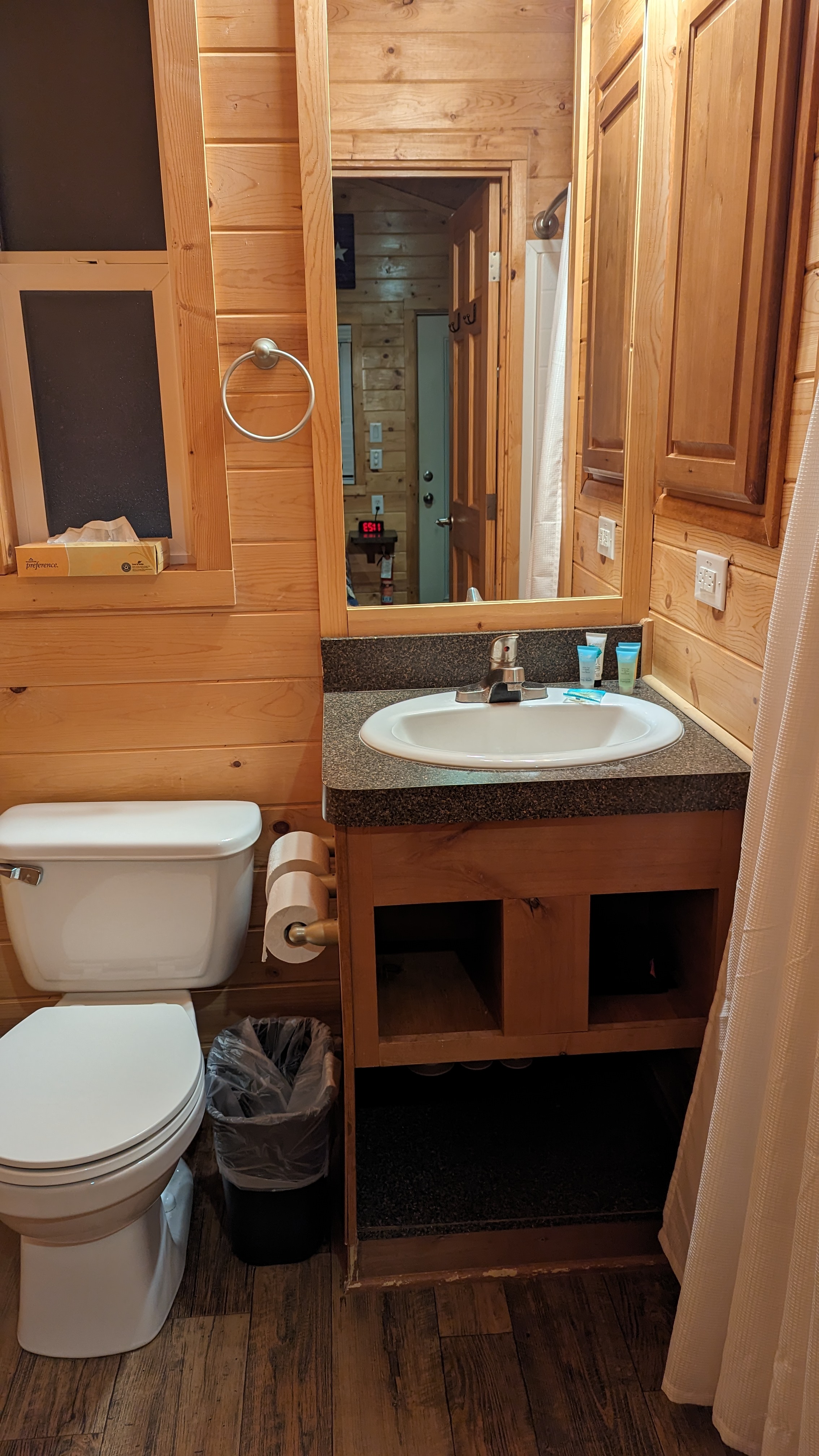 Thousand Trails Colorado River cabin bathroom Thousand Trails Colorado River cabin bathroom