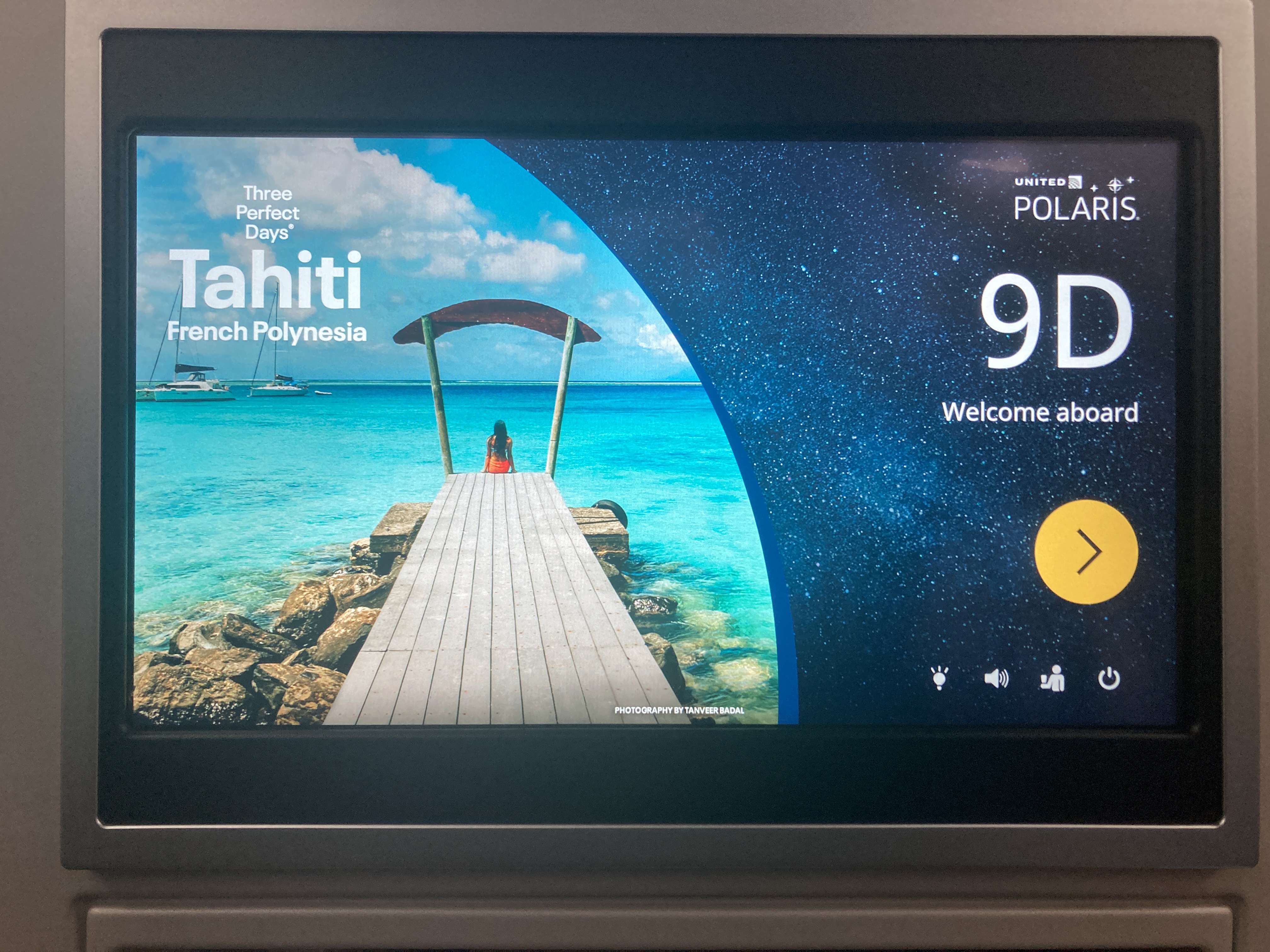 United Polaris business class 787 10 entertainment screen HND LAX