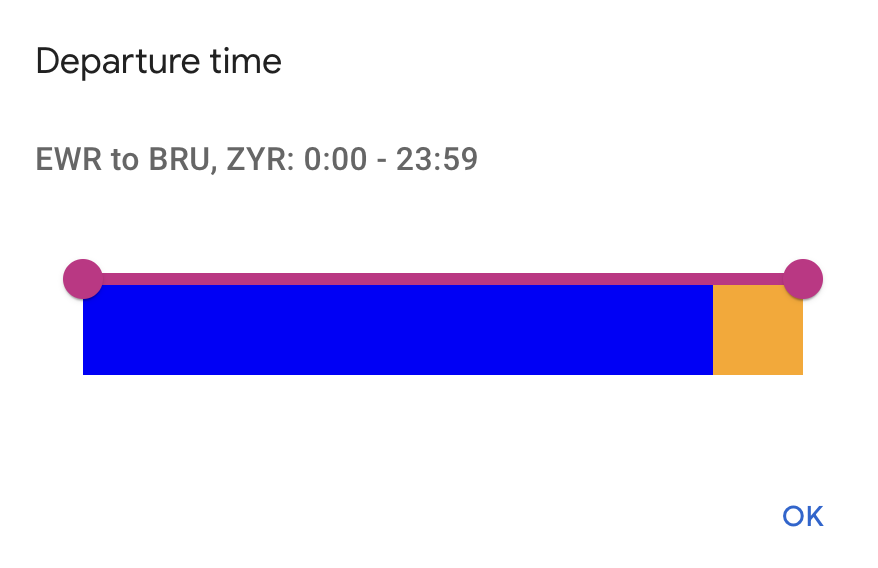 departure time ITA Matrix