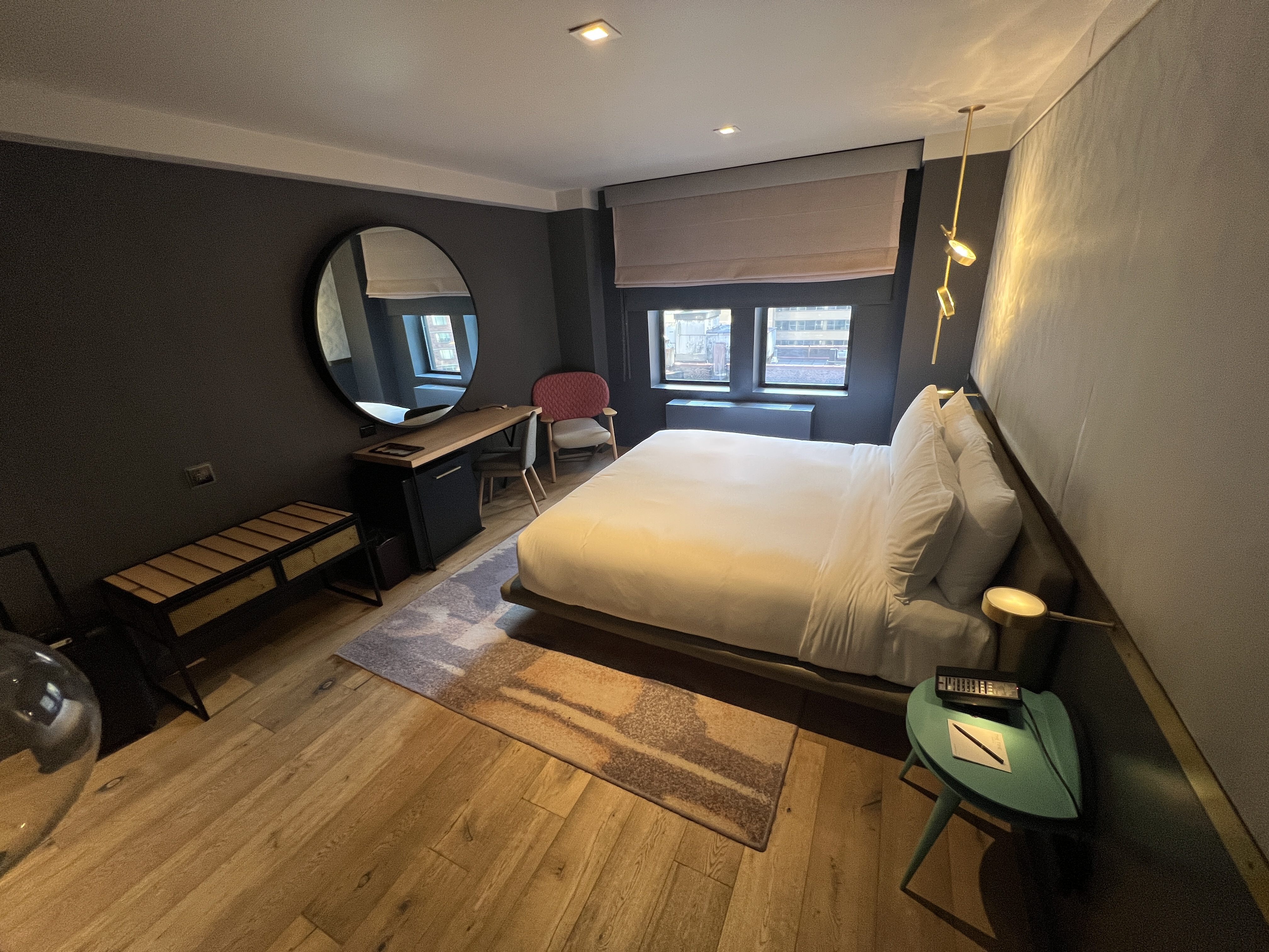 The Time New York King Bed Deluxe Room View From Bathroom