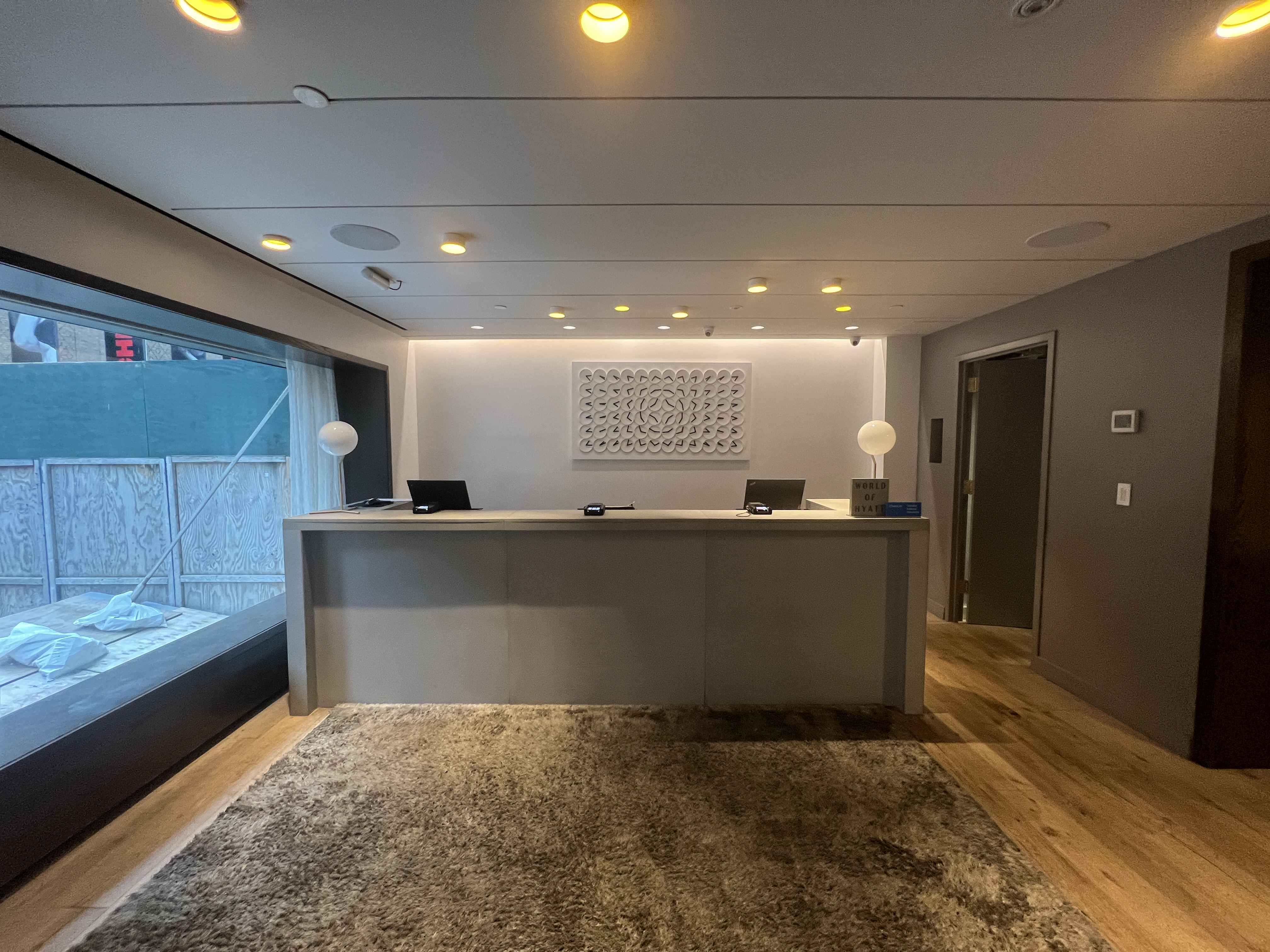 The Time New York reception desk