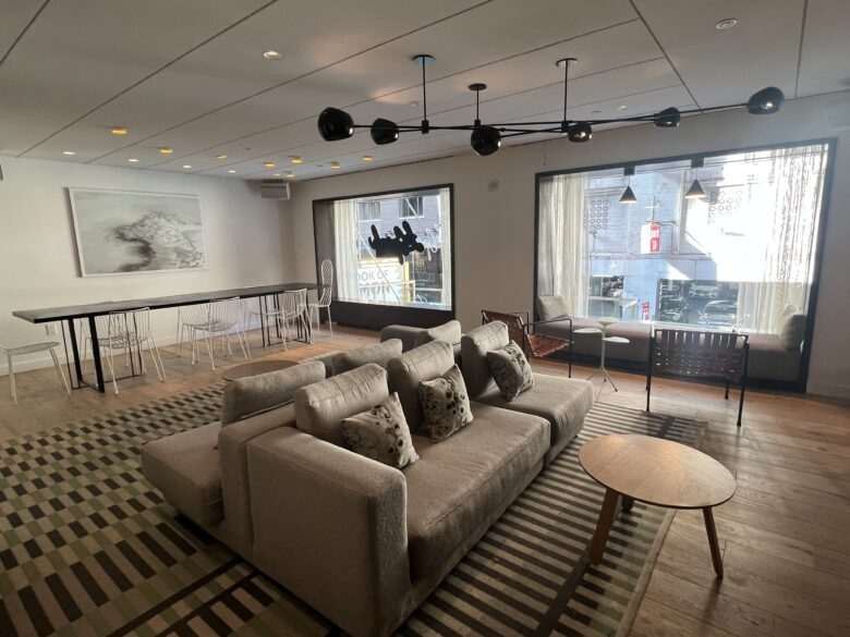 The Time New York Lobby Seating Area and Work Space