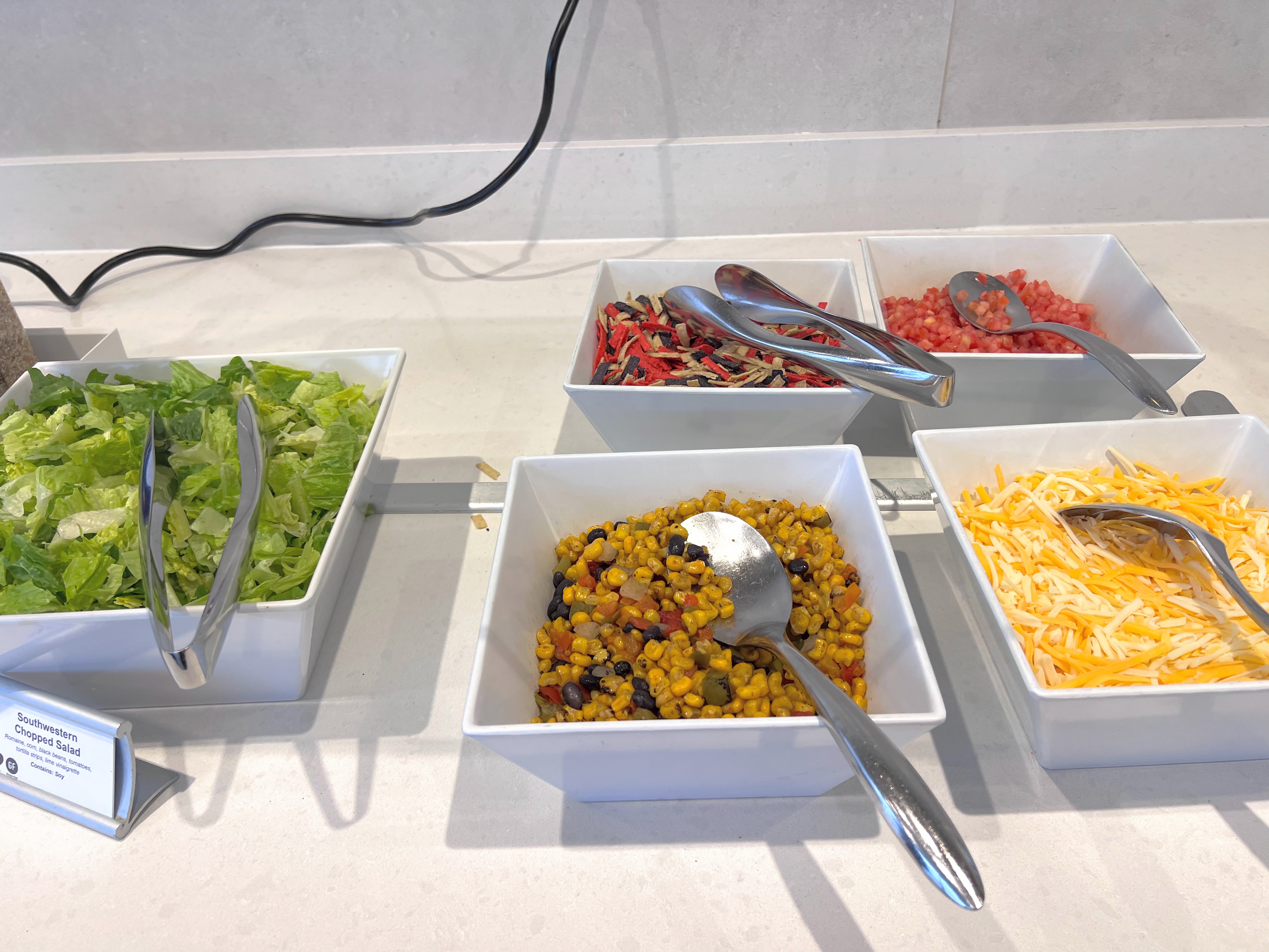 Admirals Club ORD Concourse HK salad Admirals Club ORD Concourse HK salad