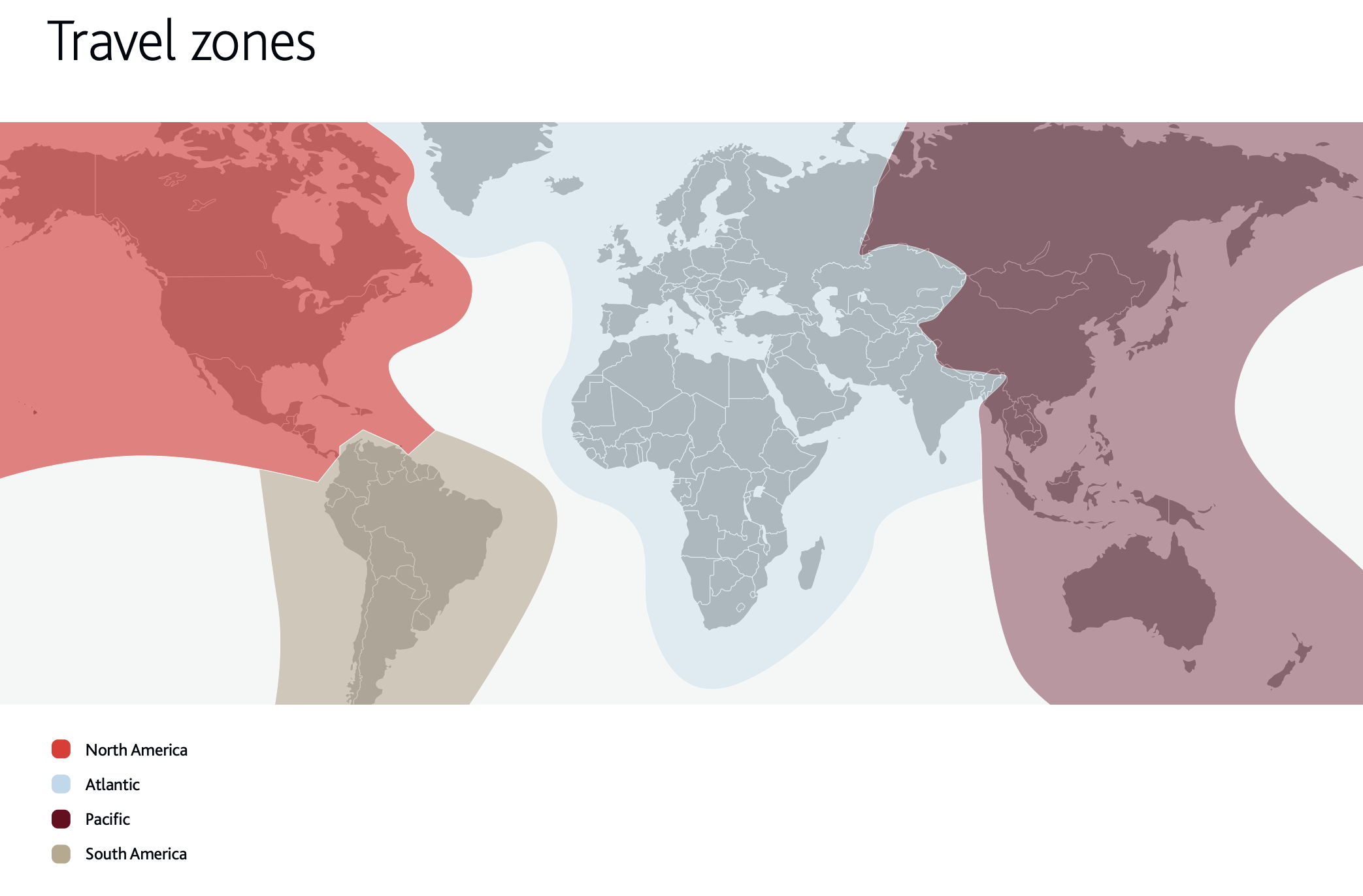 Aeroplan region map for awards