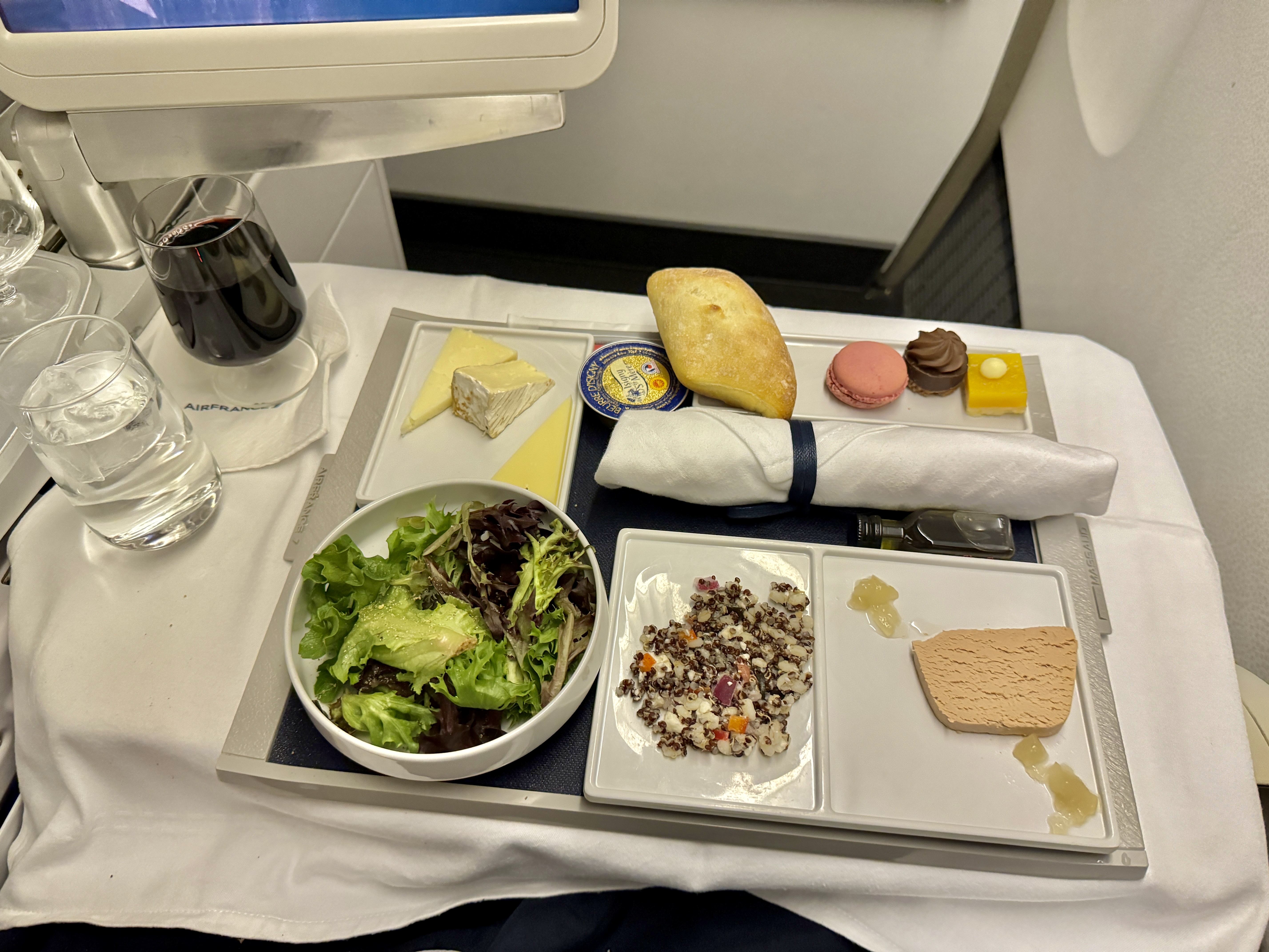 Air France 777 Business Class Foie Gras Air France 777 Business Class Foie Gras