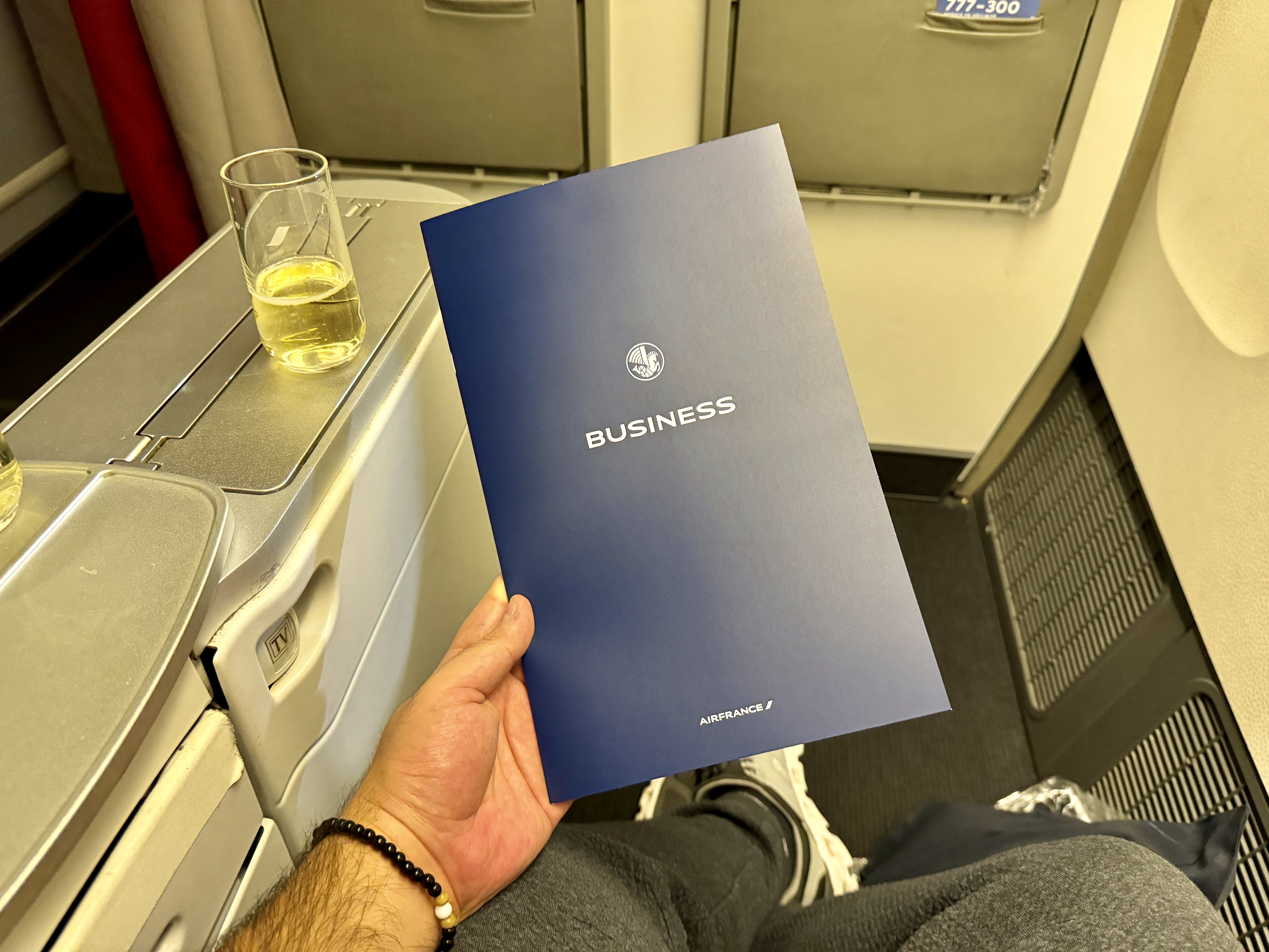 Air France 777 Business Class Menu Air France 777 Business Class Menu
