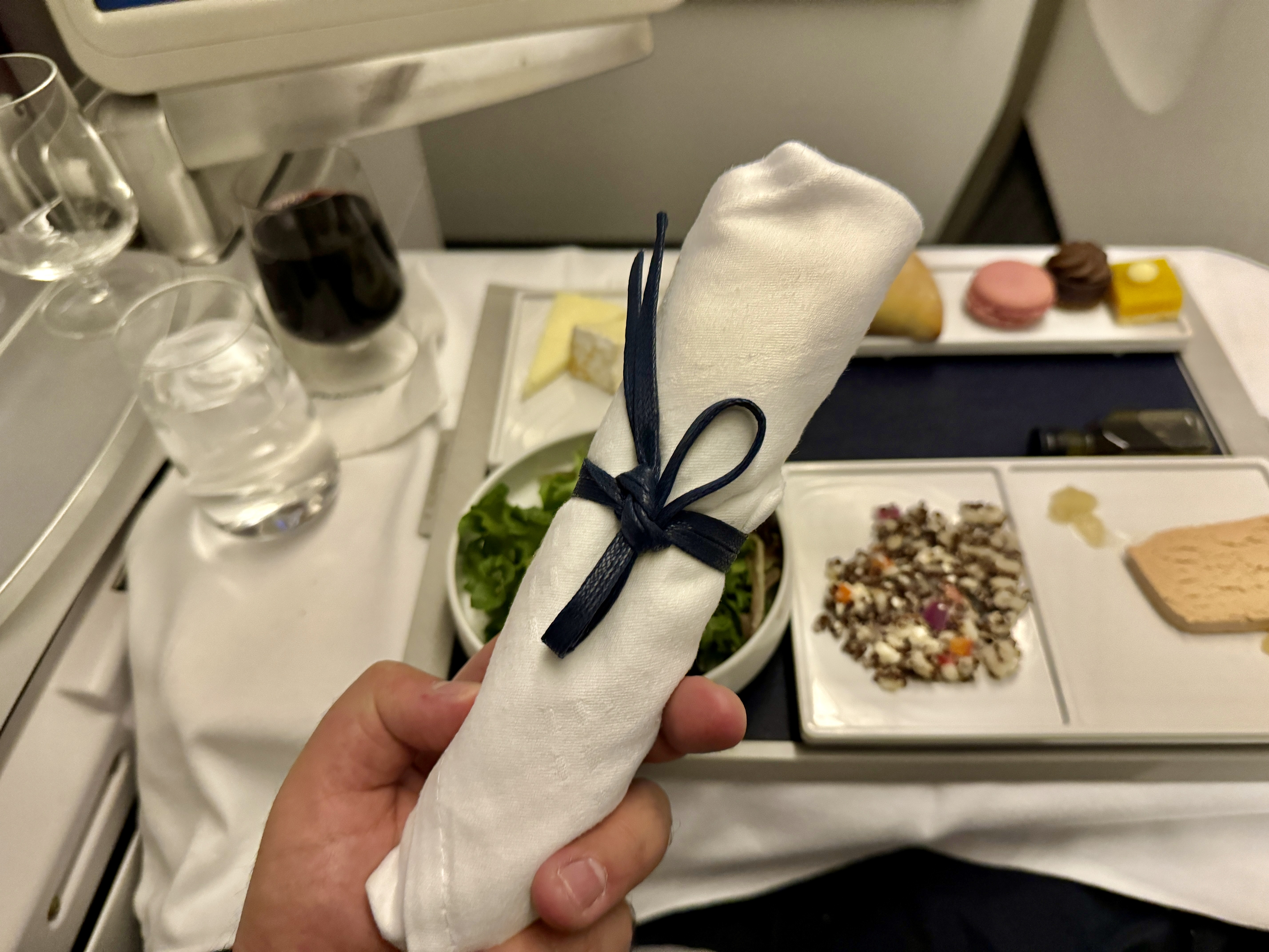 Air France 777 Business Class Silverware