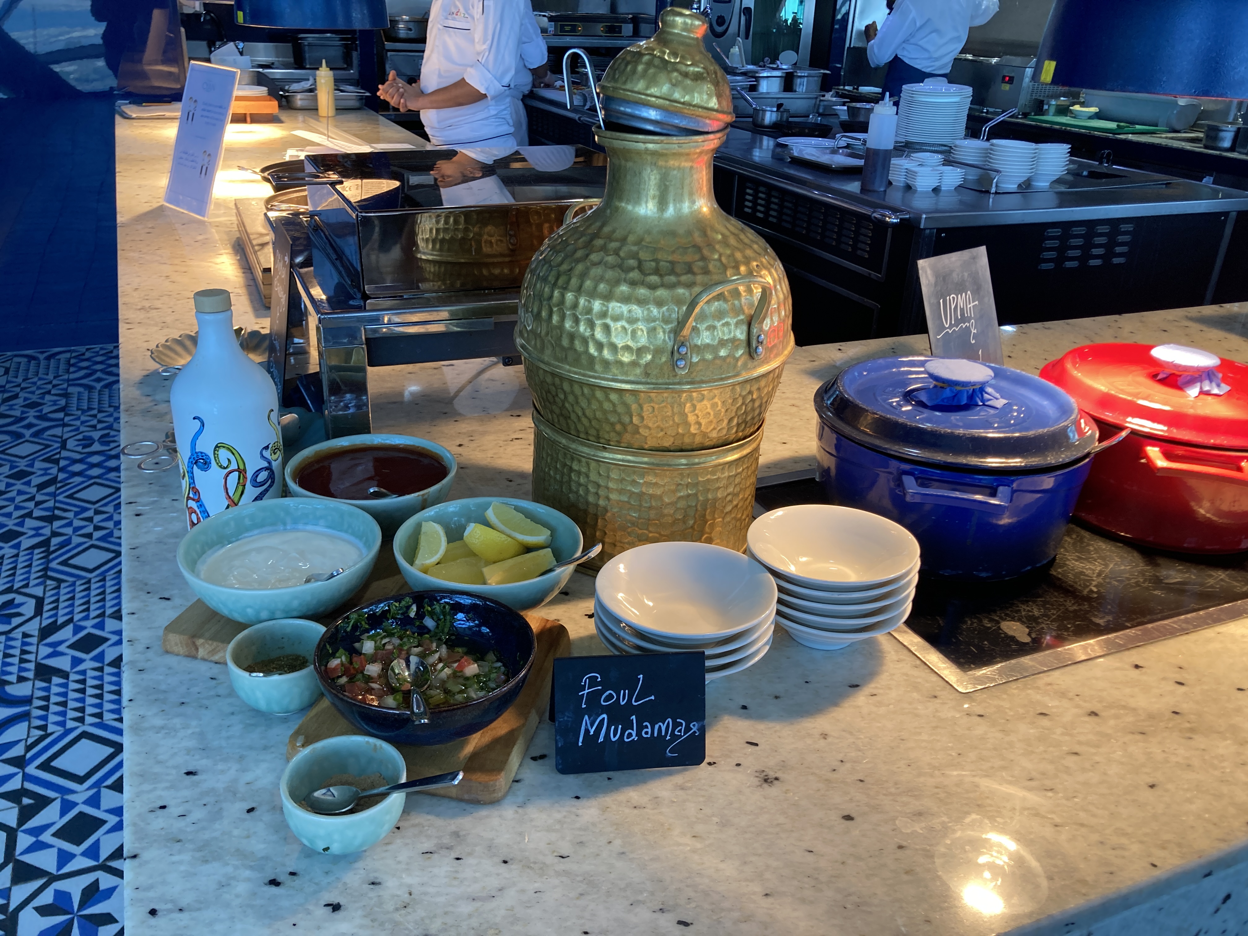 Andaz Capital Gate Abu Dhabi Cyan breakfast foul