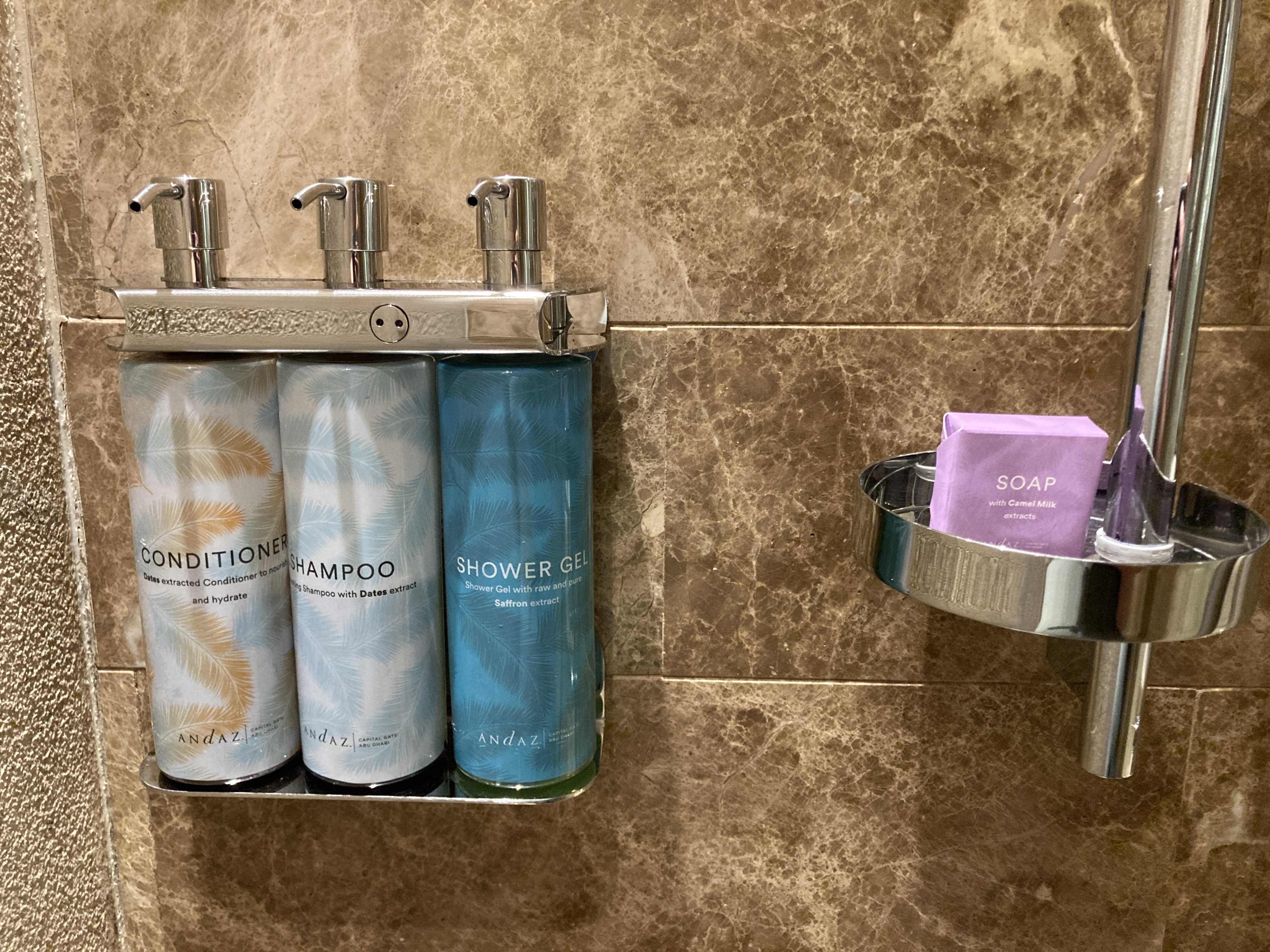 Andaz Capital Gate Abu Dhabi bath amenities