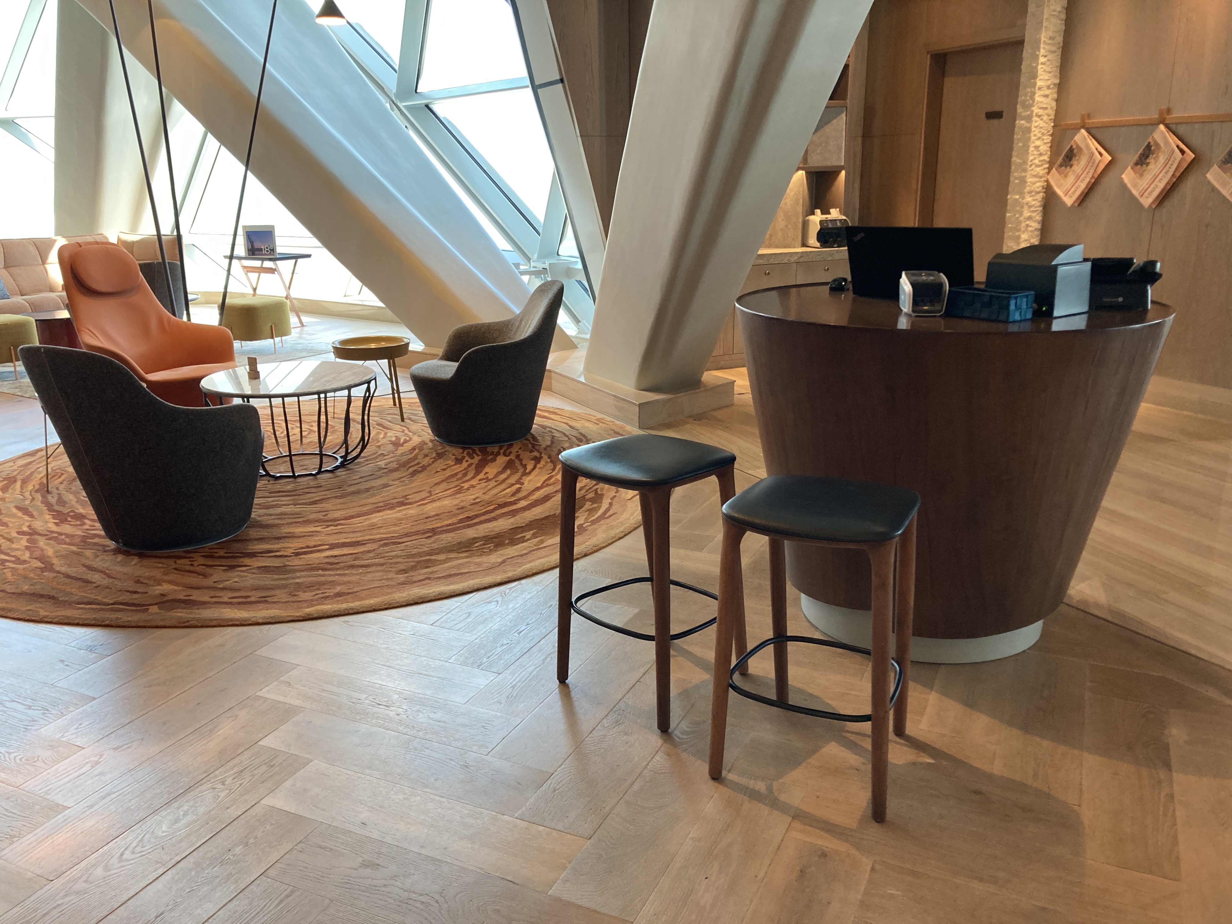 Andaz Capital Gate Abu Dhabi check in desk