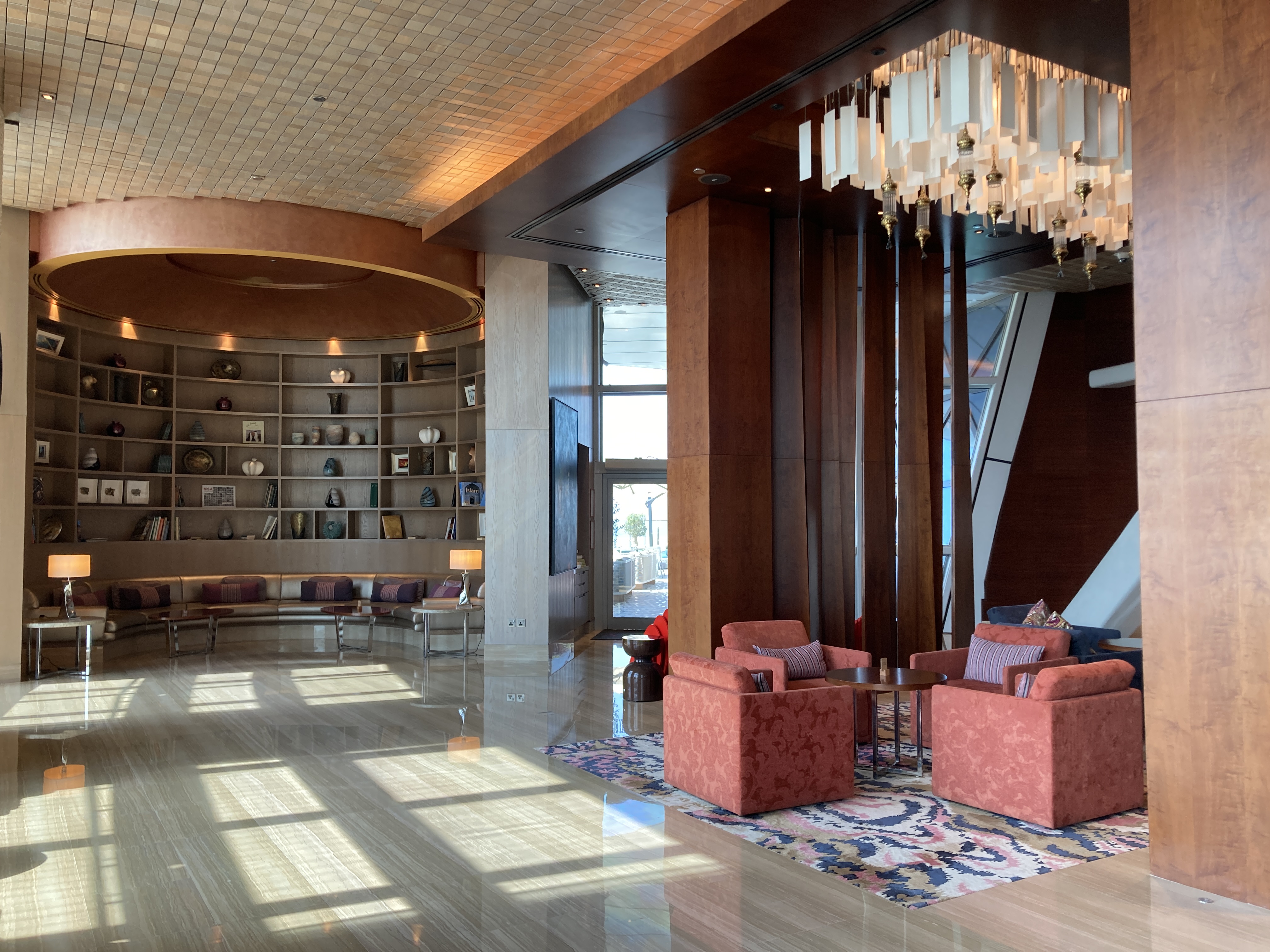 Andaz Capital Gate Abu Dhabi lobby seating