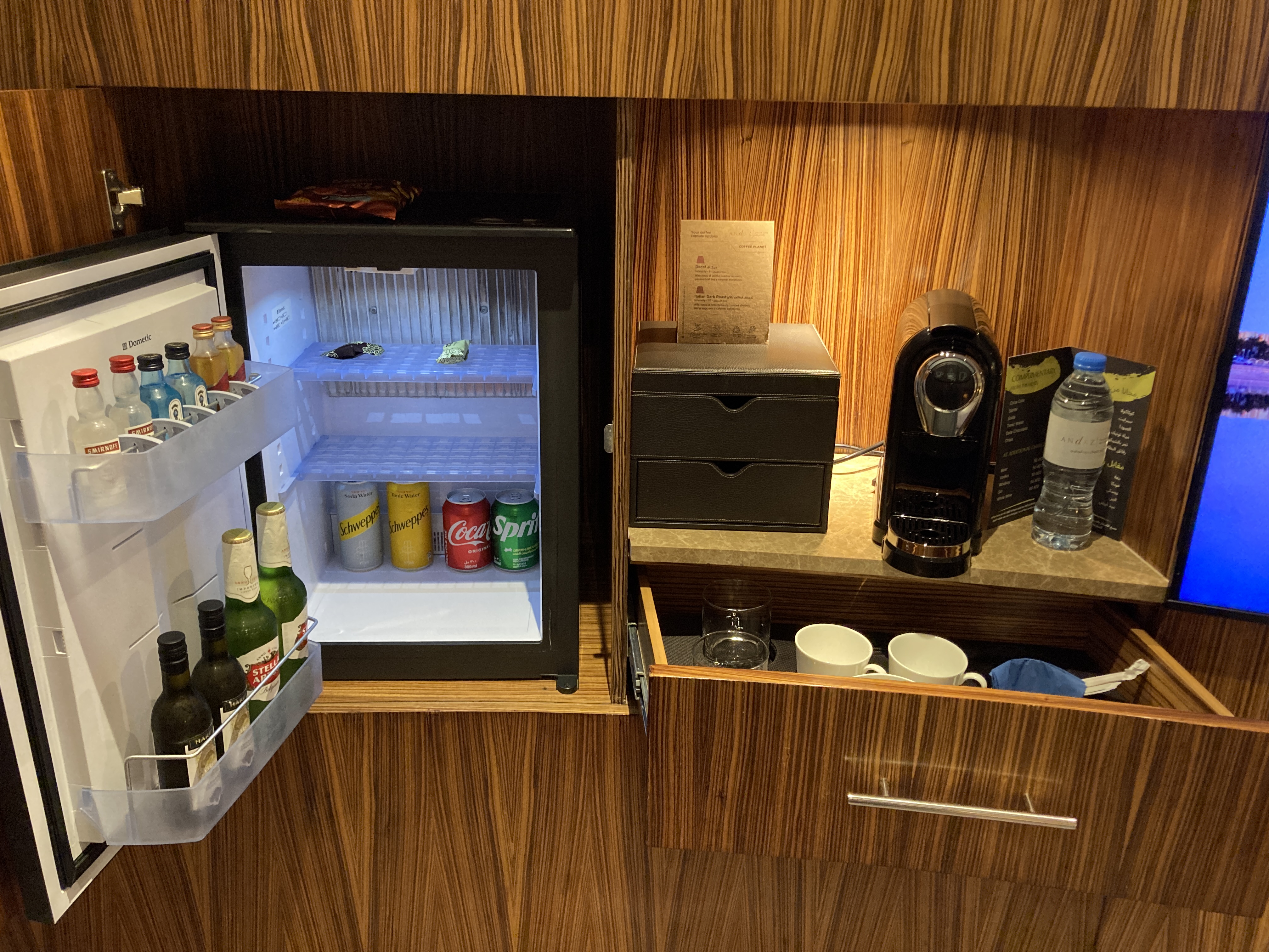 Andaz Capital Gate Abu Dhabi minibar