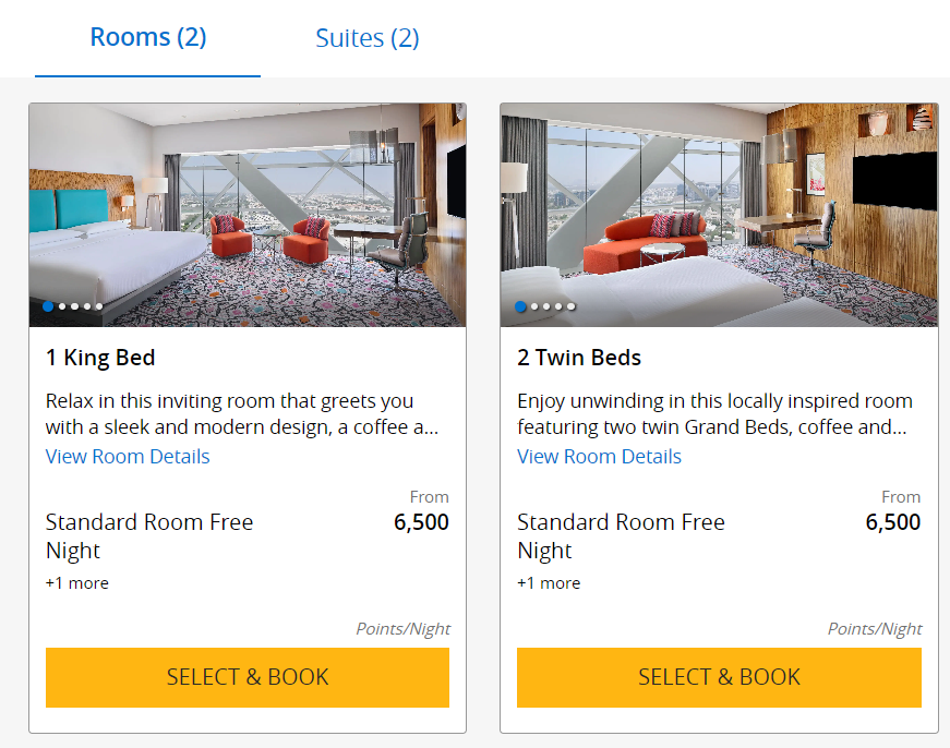 Andaz Capital Gate Abu Dhabi room choices