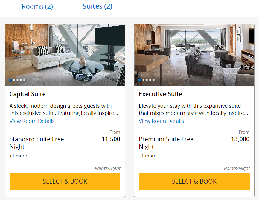 Andaz Capital Gate Abu Dhabi suite choices