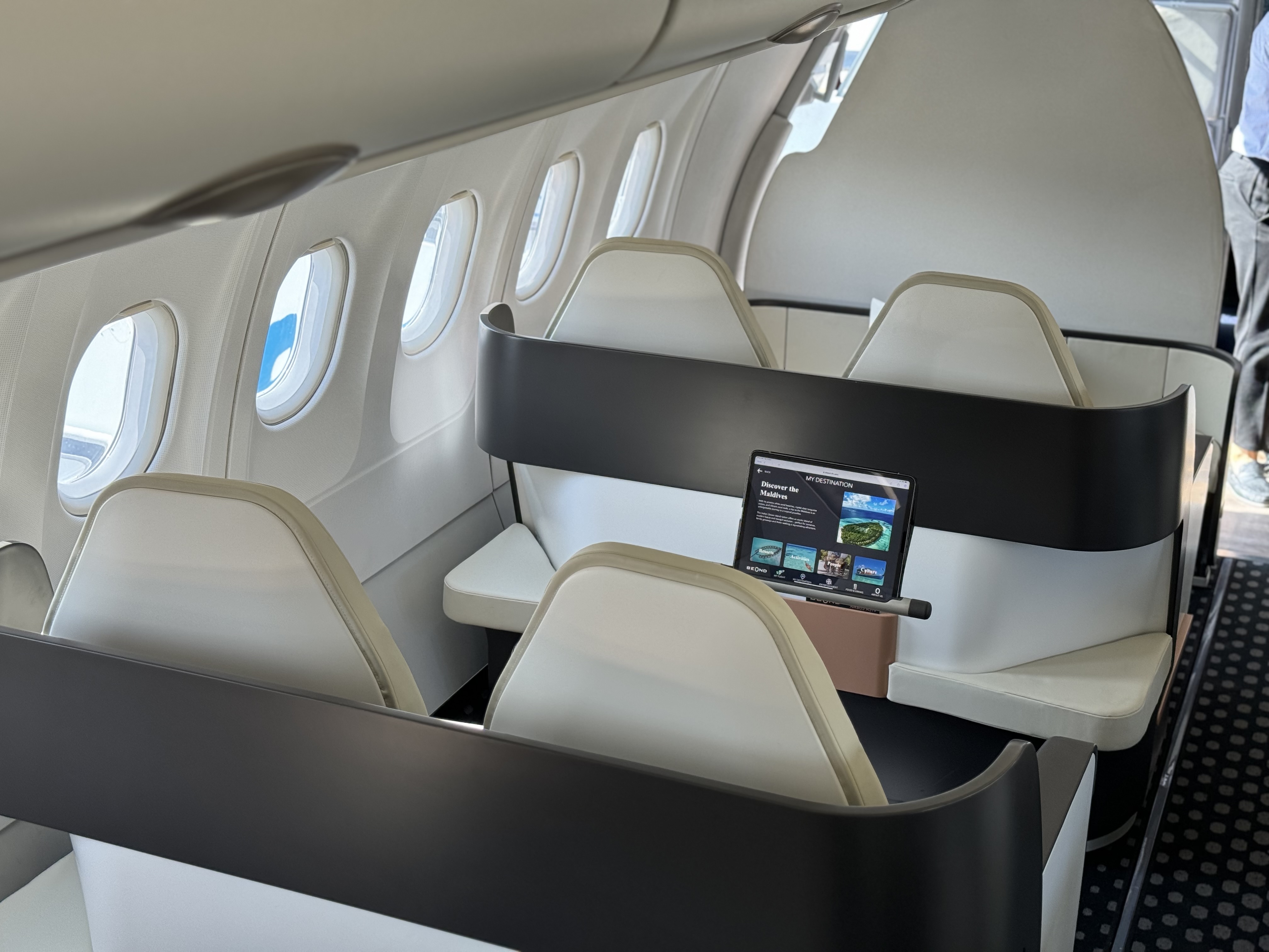 Beond cabin at Dubai Airshow 2023 Beond cabin at Dubai Airshow 2023