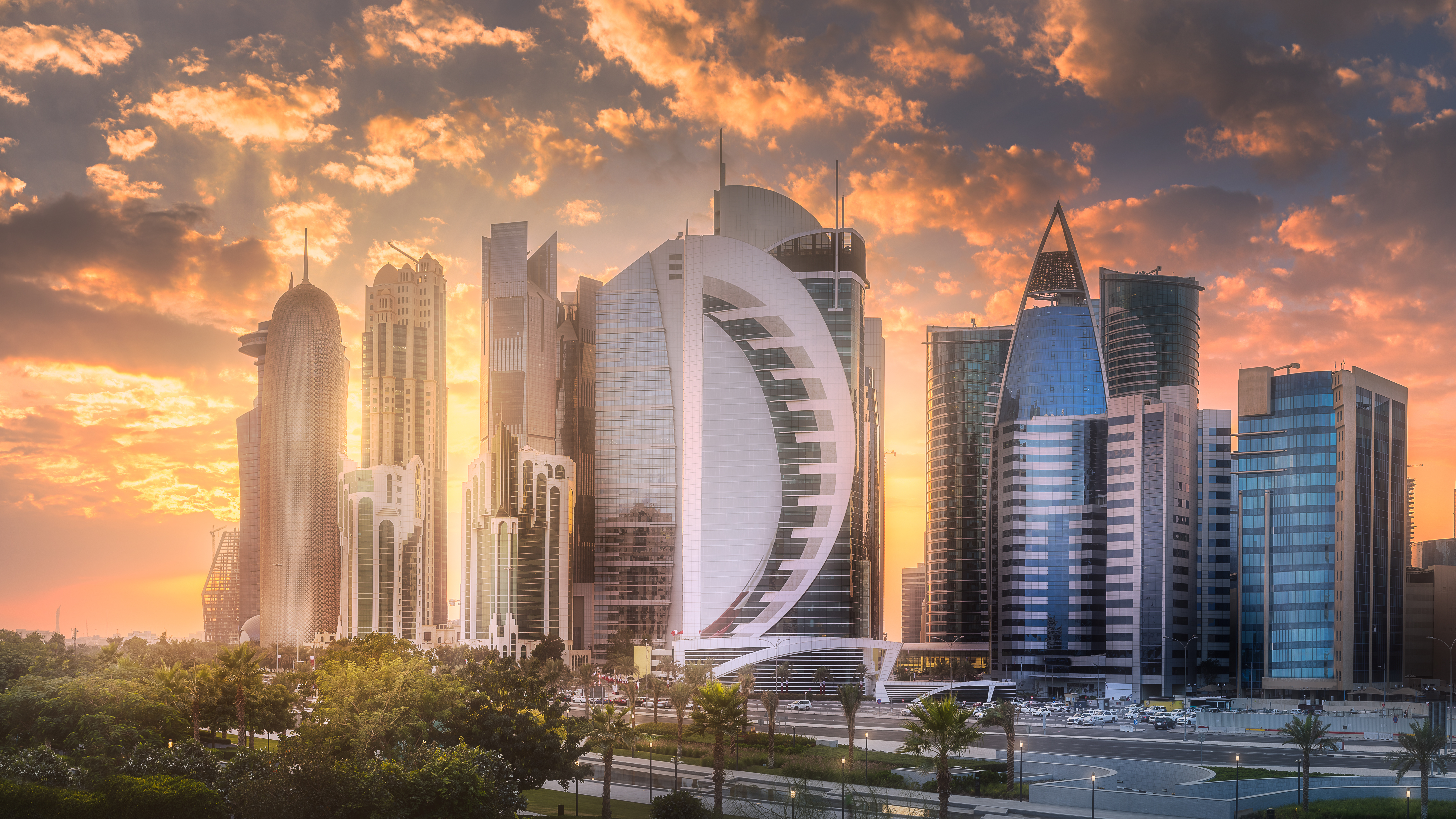 Doha City Skyline Doha City Skyline