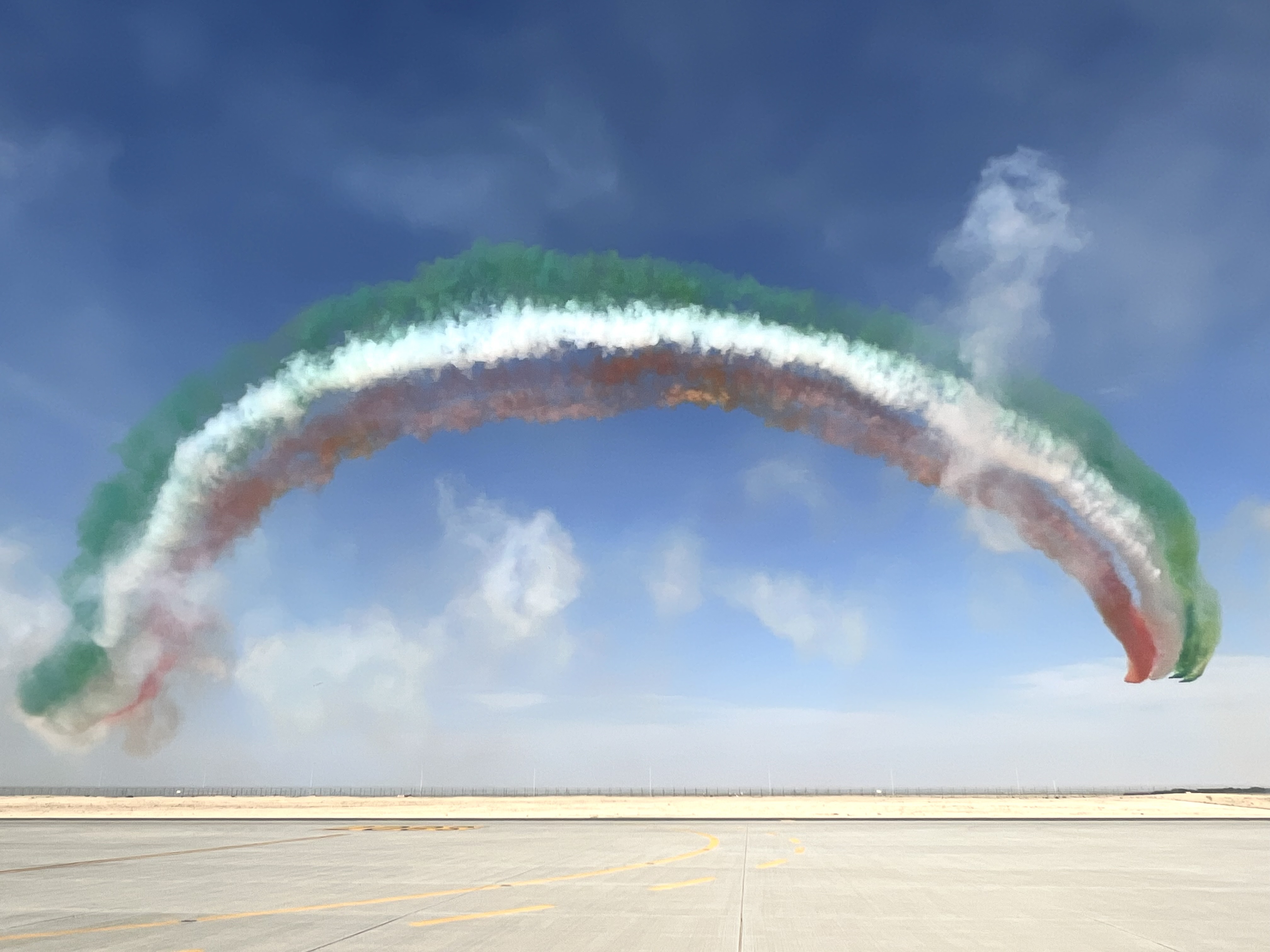 Dubai Air Show Fly Passed Colors Dubai Air Show Fly Passed Colors