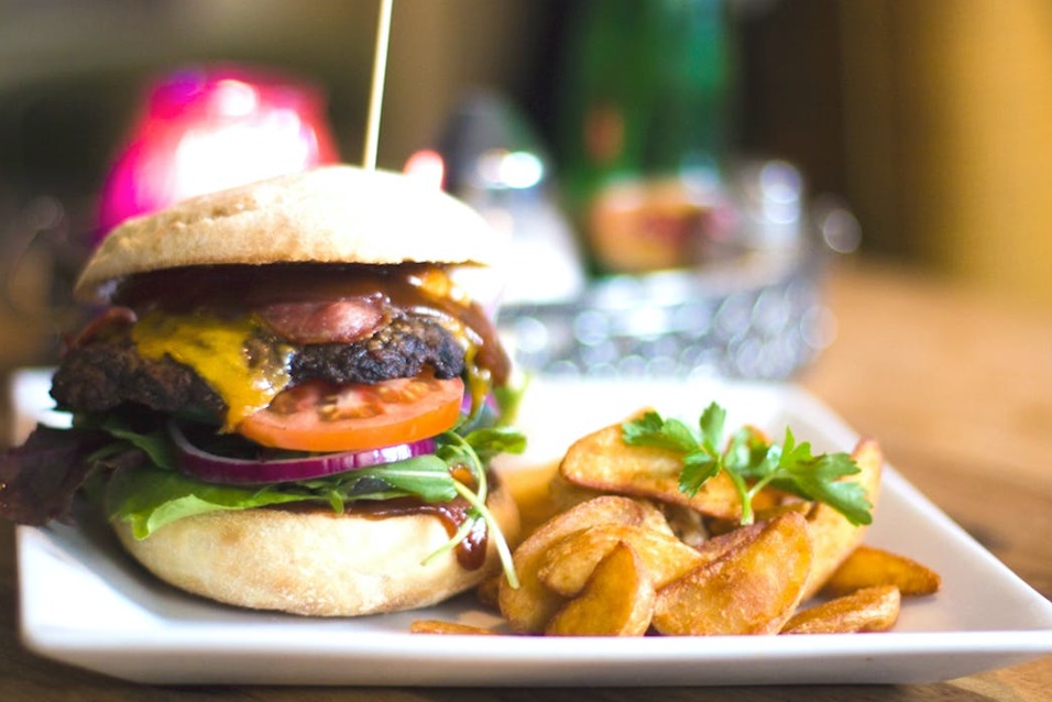 Hamburger and Fries