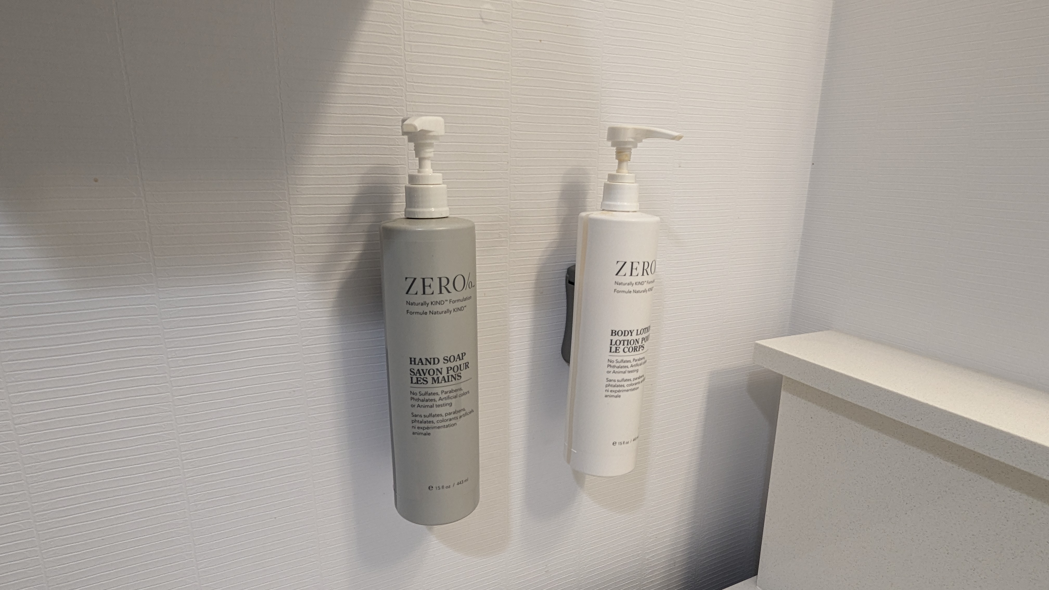Hampton Inn and Suites Aurora South Denver room bathroom soap and lotion