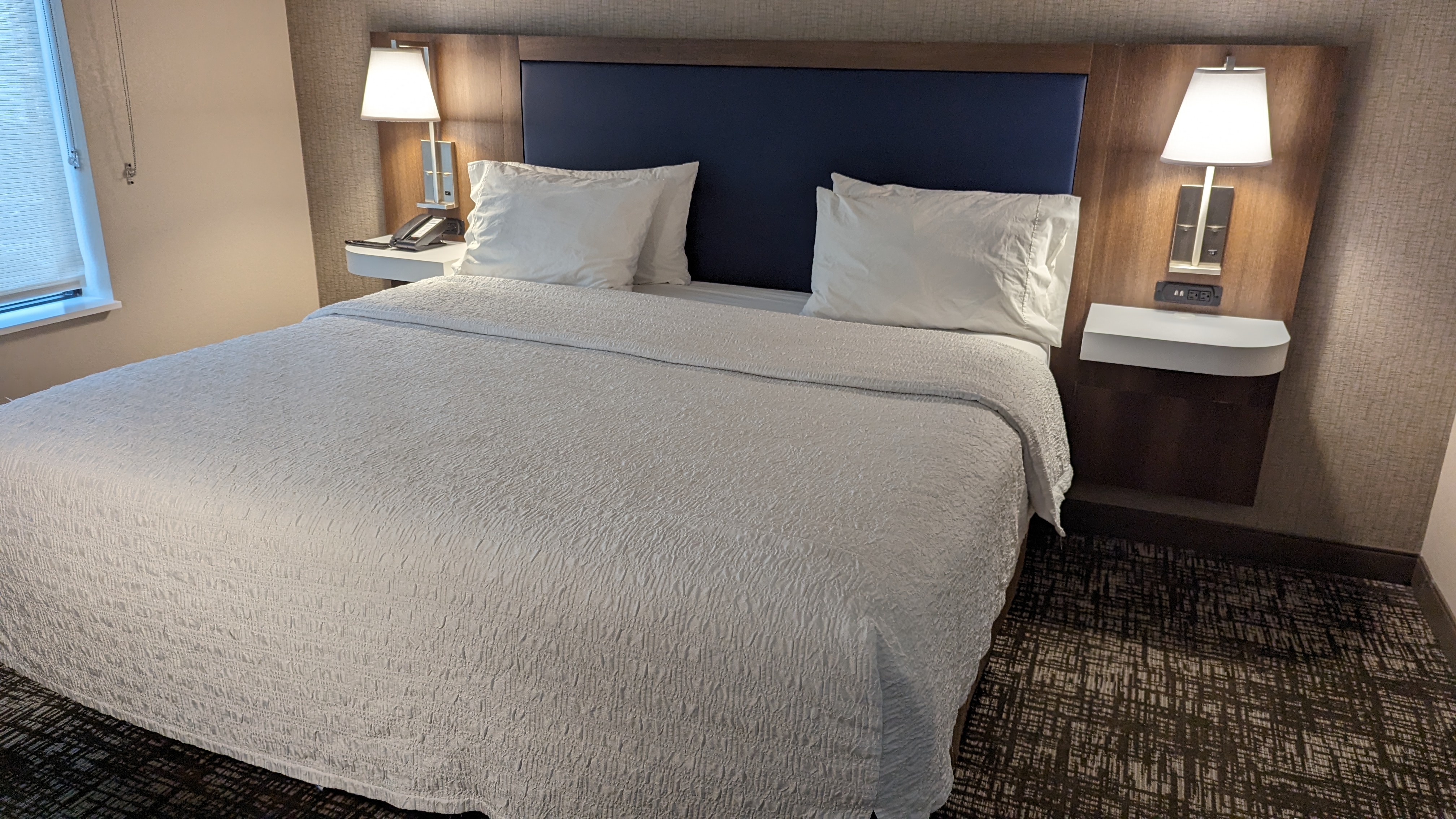 Hampton Inn and Suites Aurora South Denver room king size bed