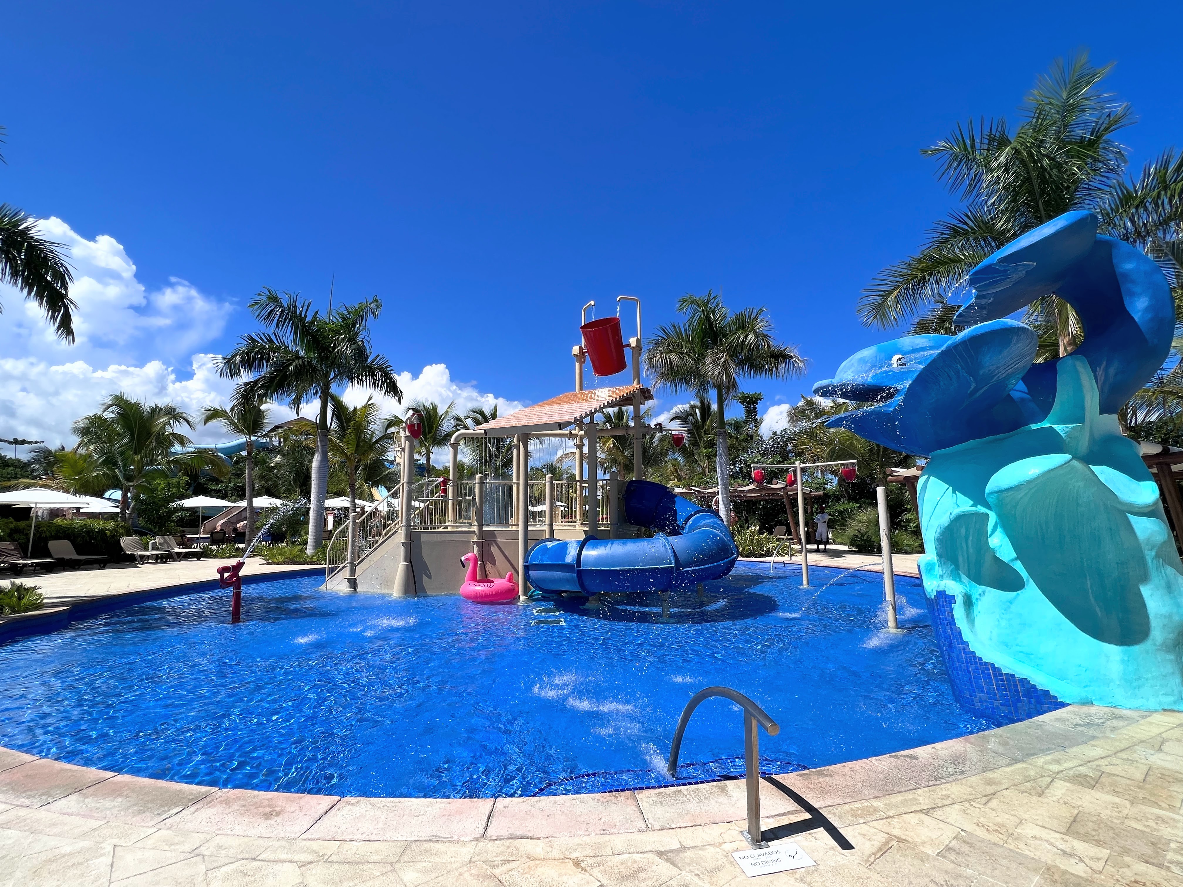 Little kids pool area at Hyatt Ziva Cap Cana water park Little kids pool area at Hyatt Ziva Cap Cana water park