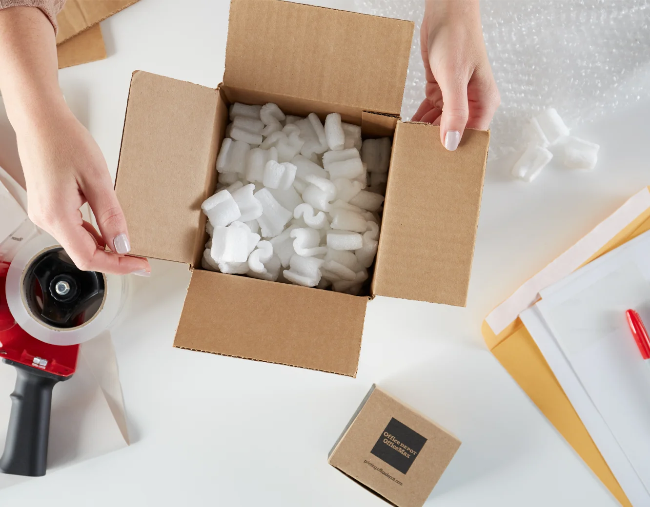 Office Depot website Office Depot Office Max delivered package
