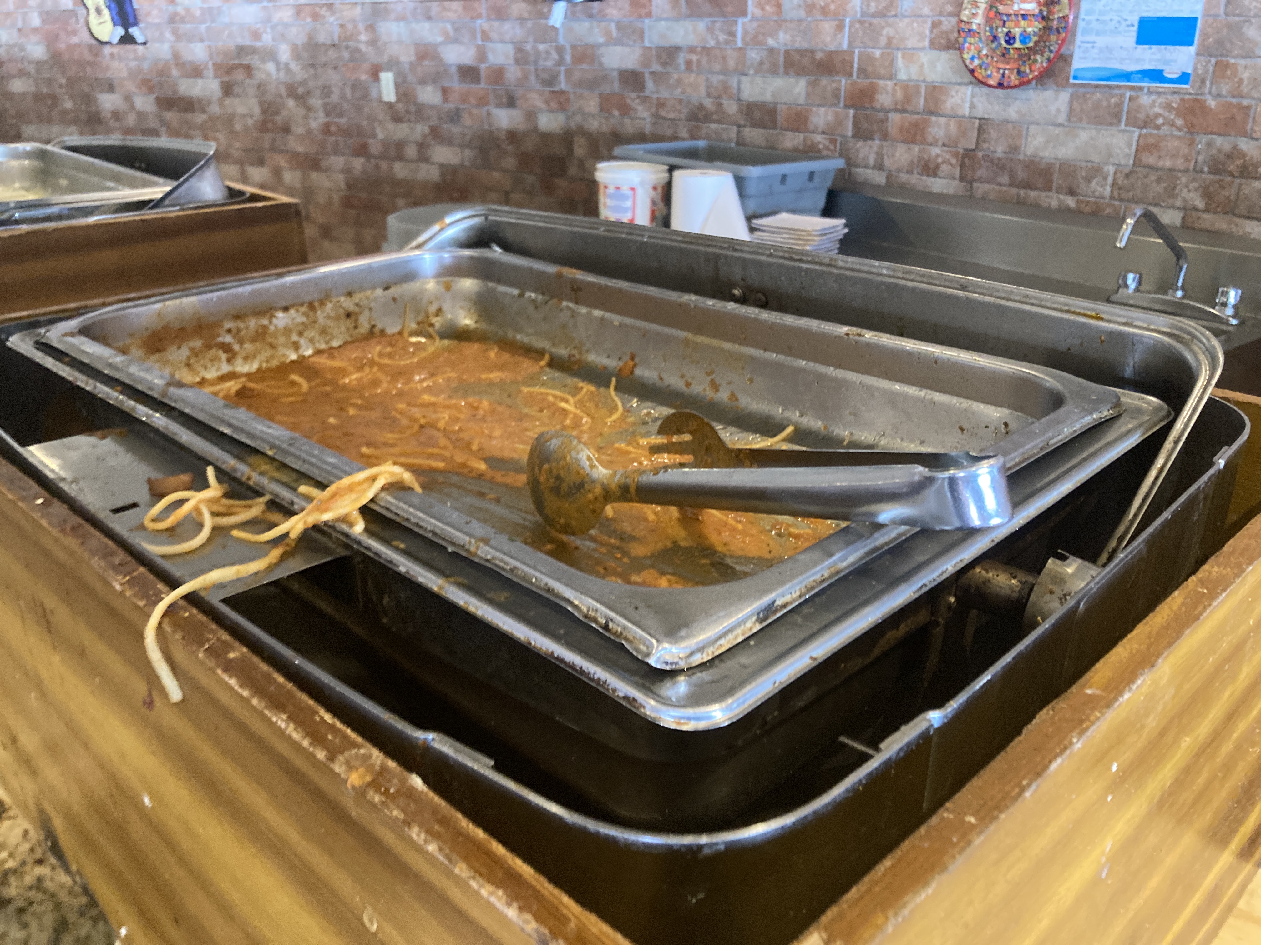 Sunscape Puerto Vallarta Resort Spa World Cafe buffet empty pasta tray Sunscape Puerto Vallarta Resort Spa World Cafe buffet empty pasta tray