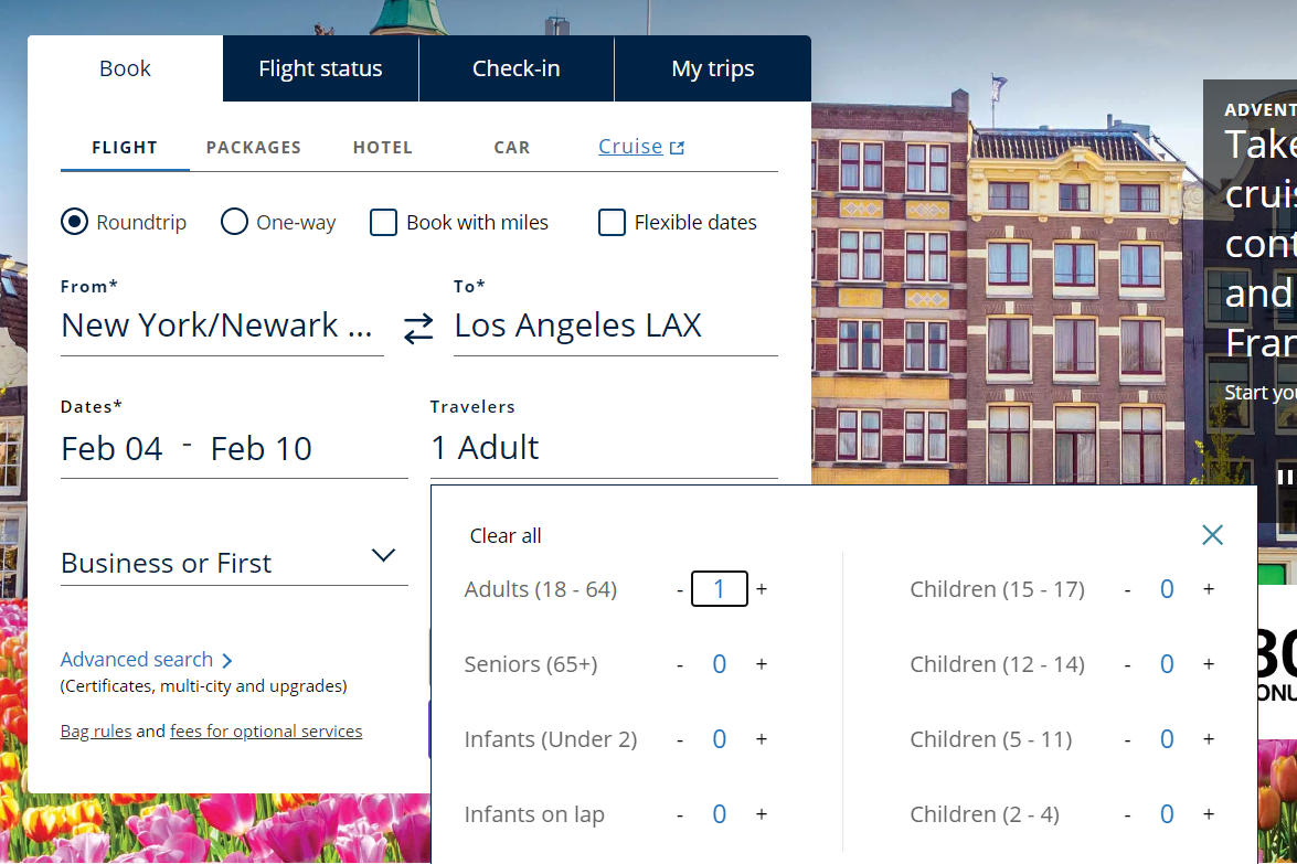 United booking a child