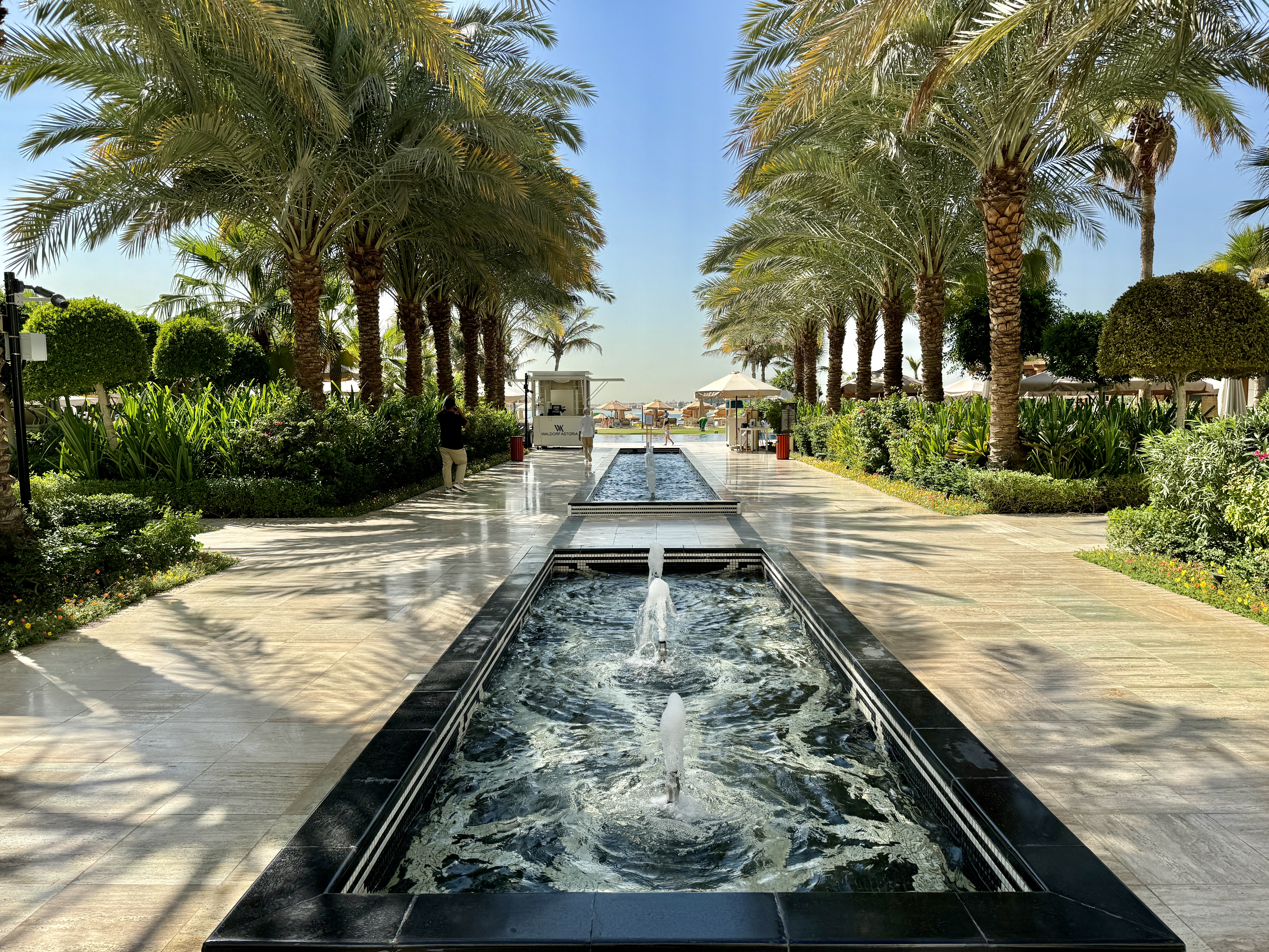 Waldorf Astoria Dubai Palm Jumeirah Walkway to Family Pool Waldorf Astoria Dubai Palm Jumeirah Walkway to Family Pool