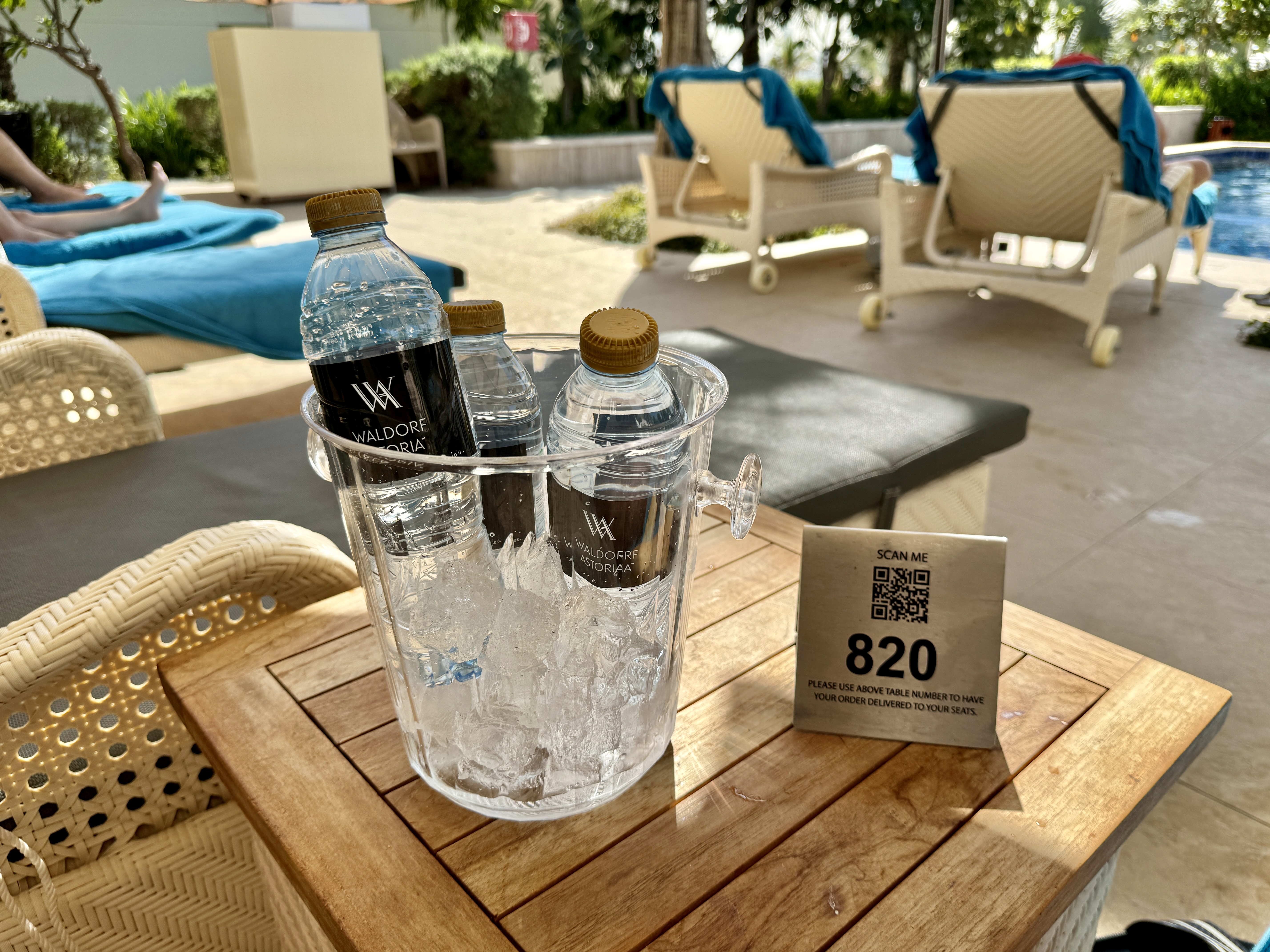 Waldorf Astoria Dubai Palm Jumeirah Water Bucket Waldorf Astoria Dubai Palm Jumeirah Water Bucket