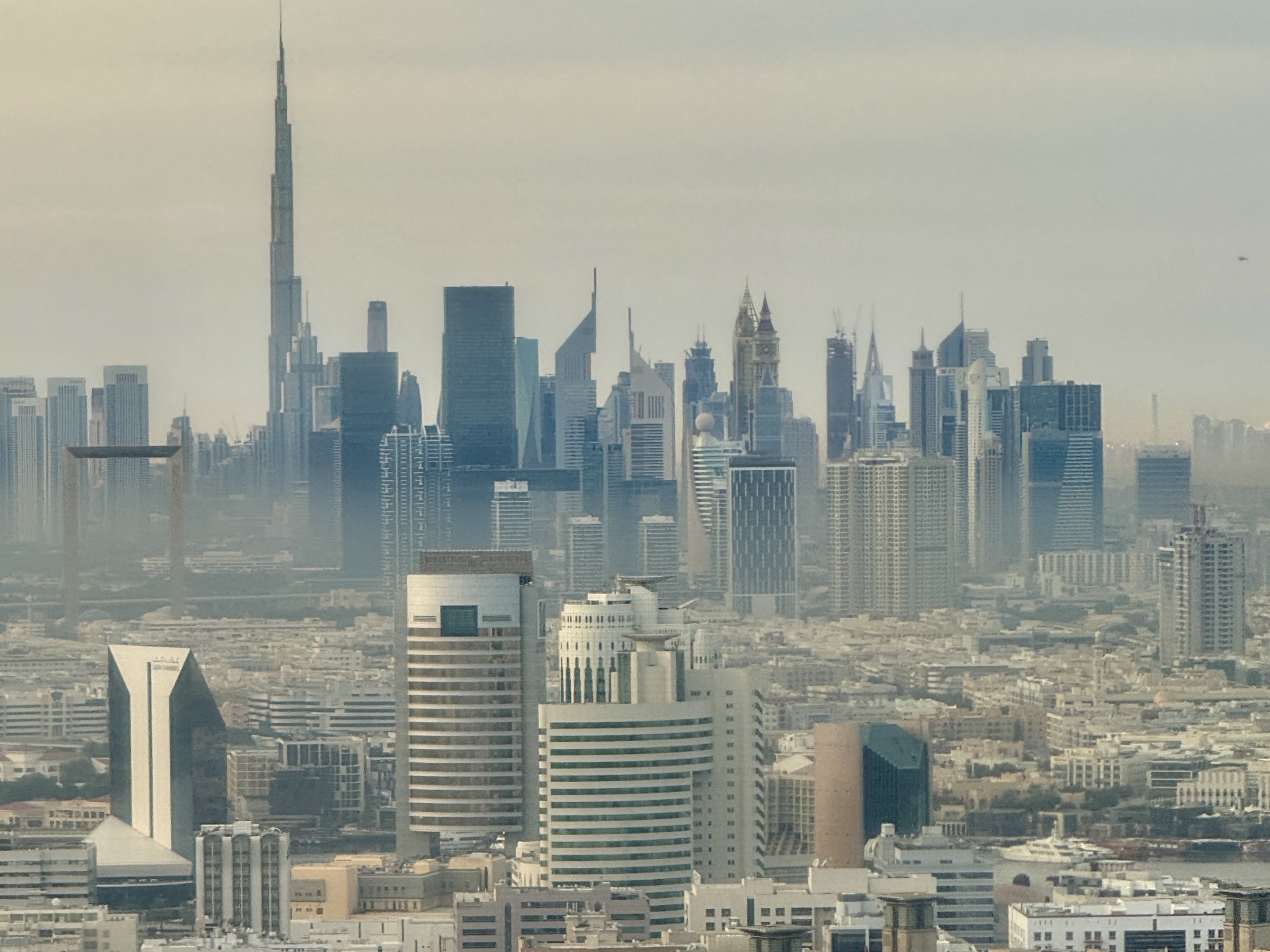 flydubai 737 800 economy Dubai skyline flydubai 737 800 economy Dubai skyline