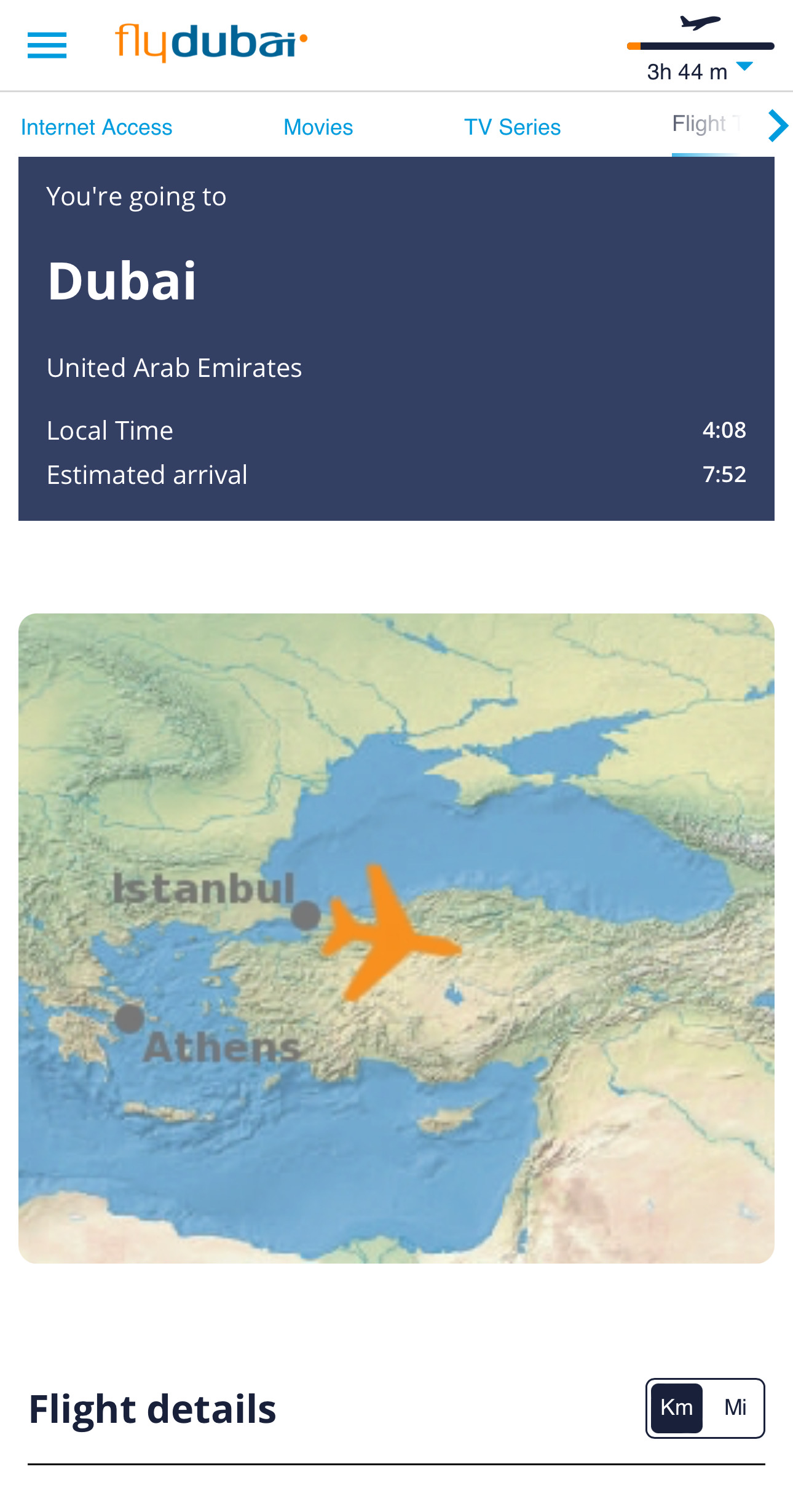 flydubai 737 800 economy inflight map flydubai 737 800 economy inflight map