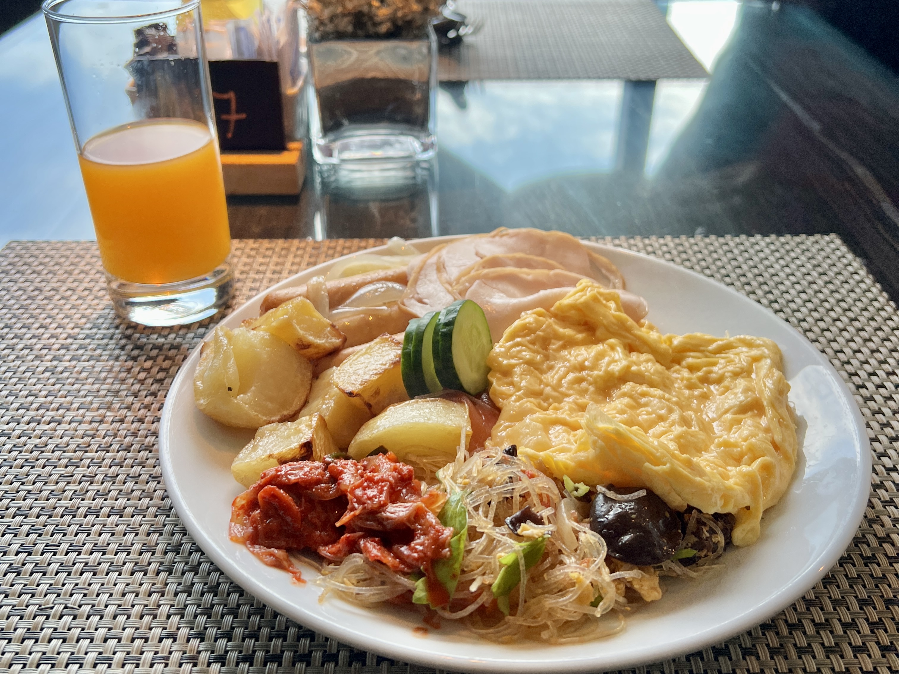 Bangkok Marriott Marquis M Club Breakfast Plate Bangkok Marriott Marquis M Club Breakfast Plate