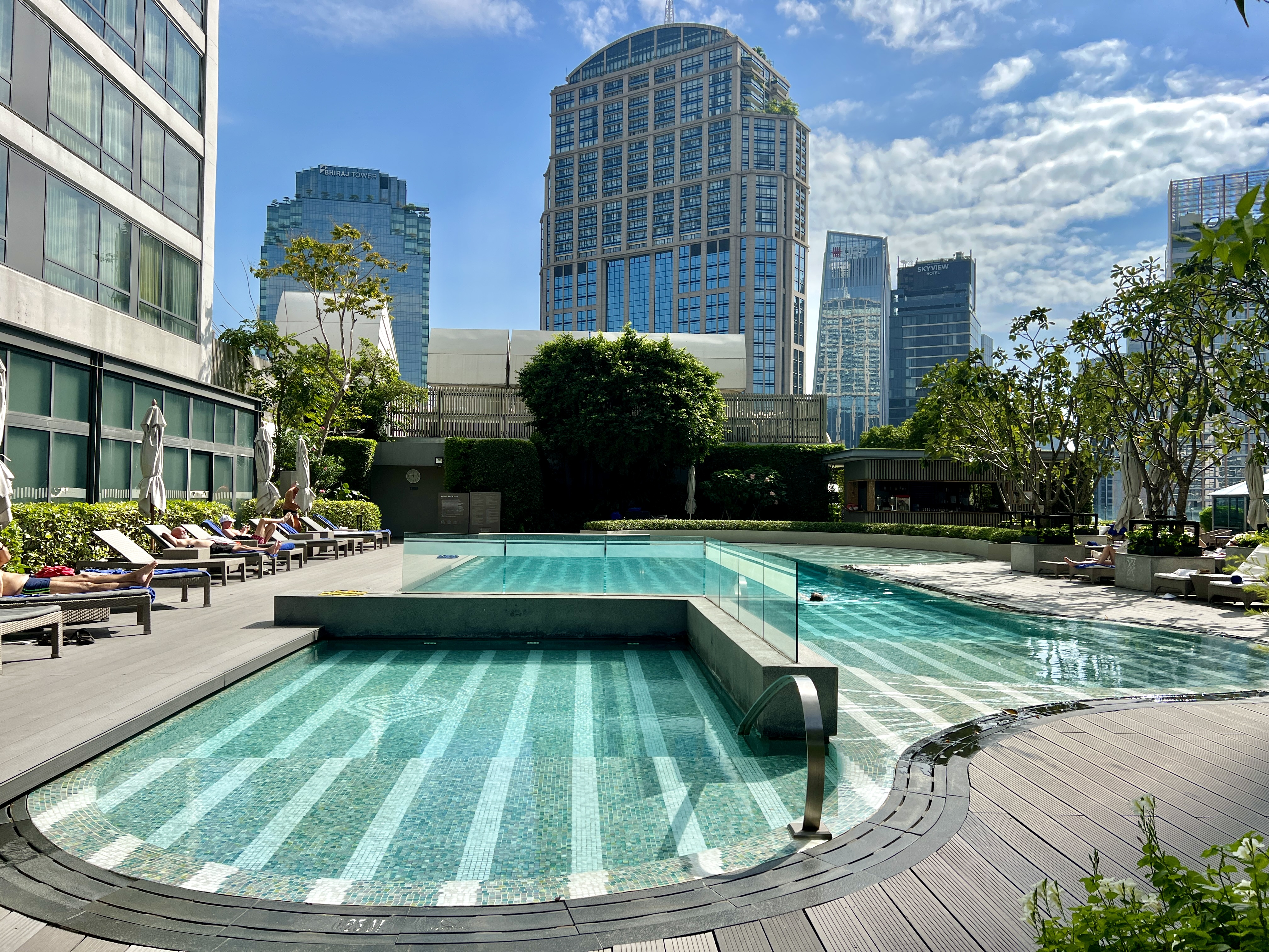 Bangkok Marriott Marquis Pool With Skyline