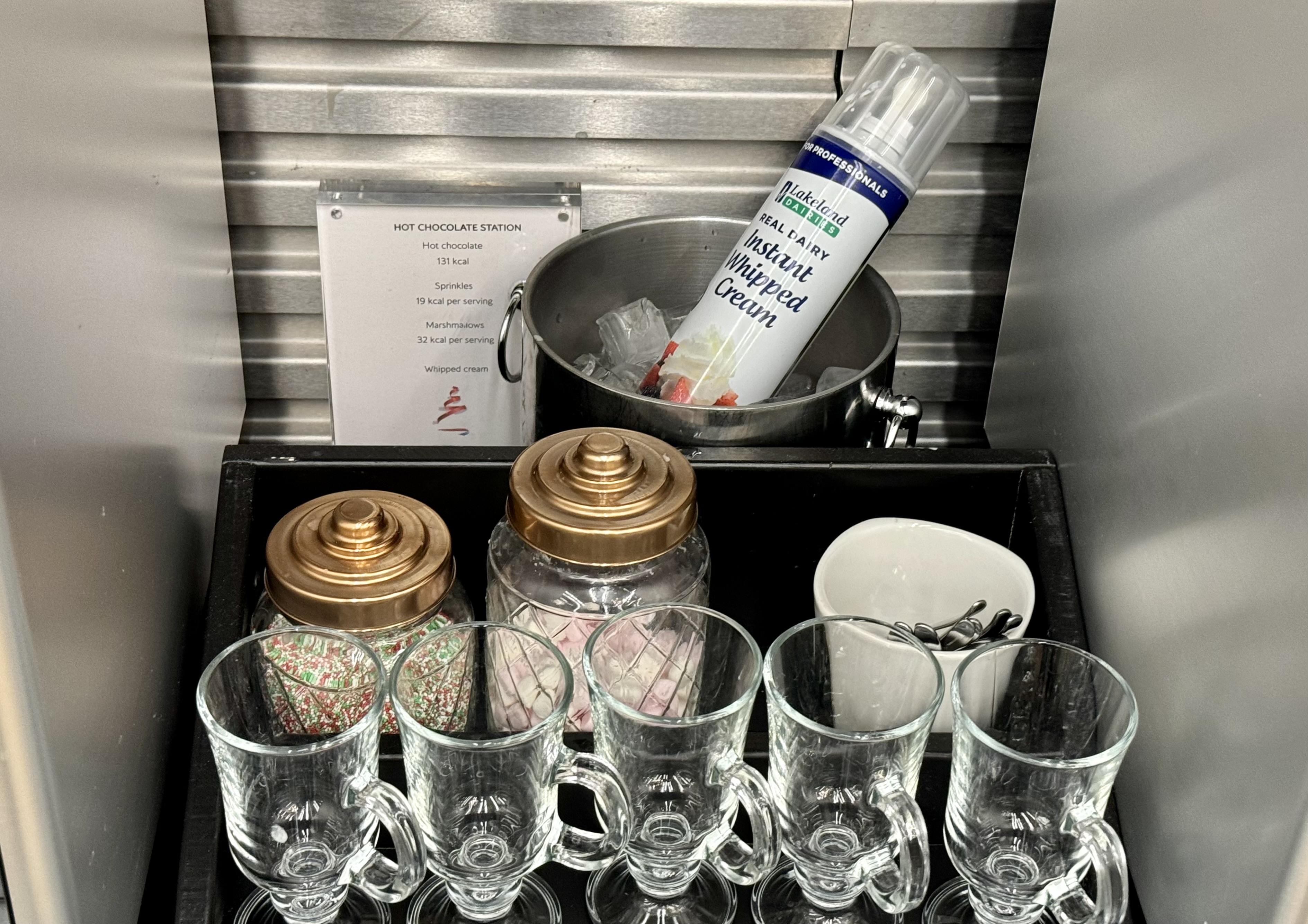 British Airways LHR Galleries First hot chocolate