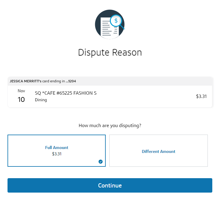 Capital One dispute process dispute amount