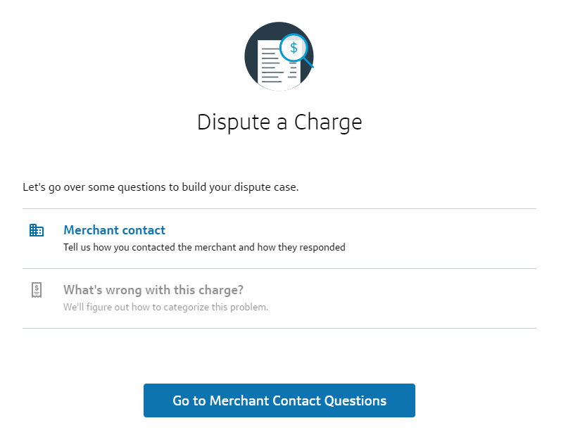 Capital One dispute process merchant contact