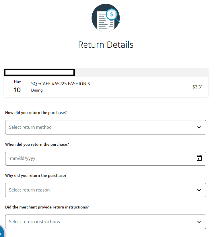 Capital One dispute process return details 