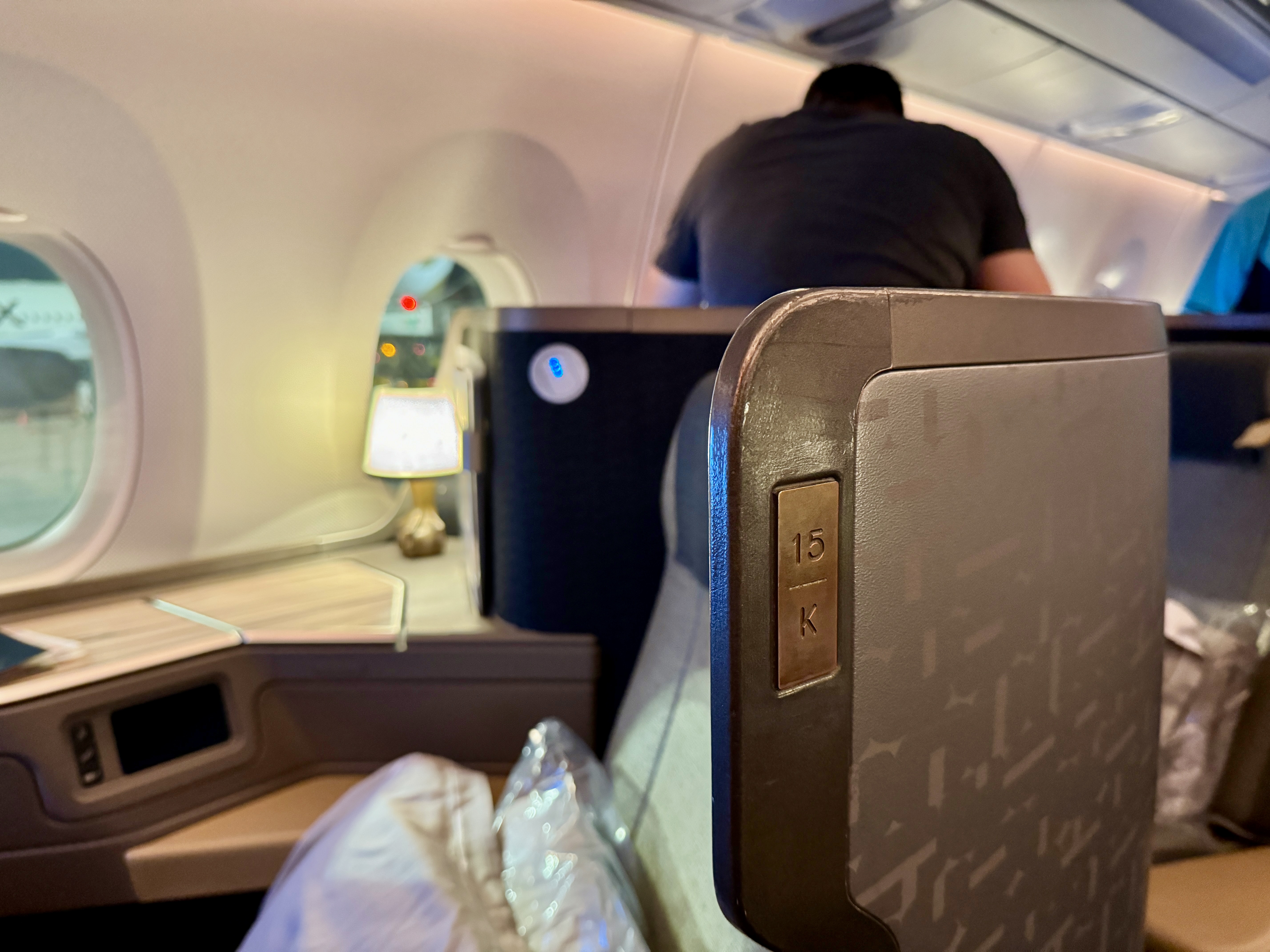 China Airlines A350 Business Class Seat 15K Sign China Airlines A350 Business Class Seat 15K Sign