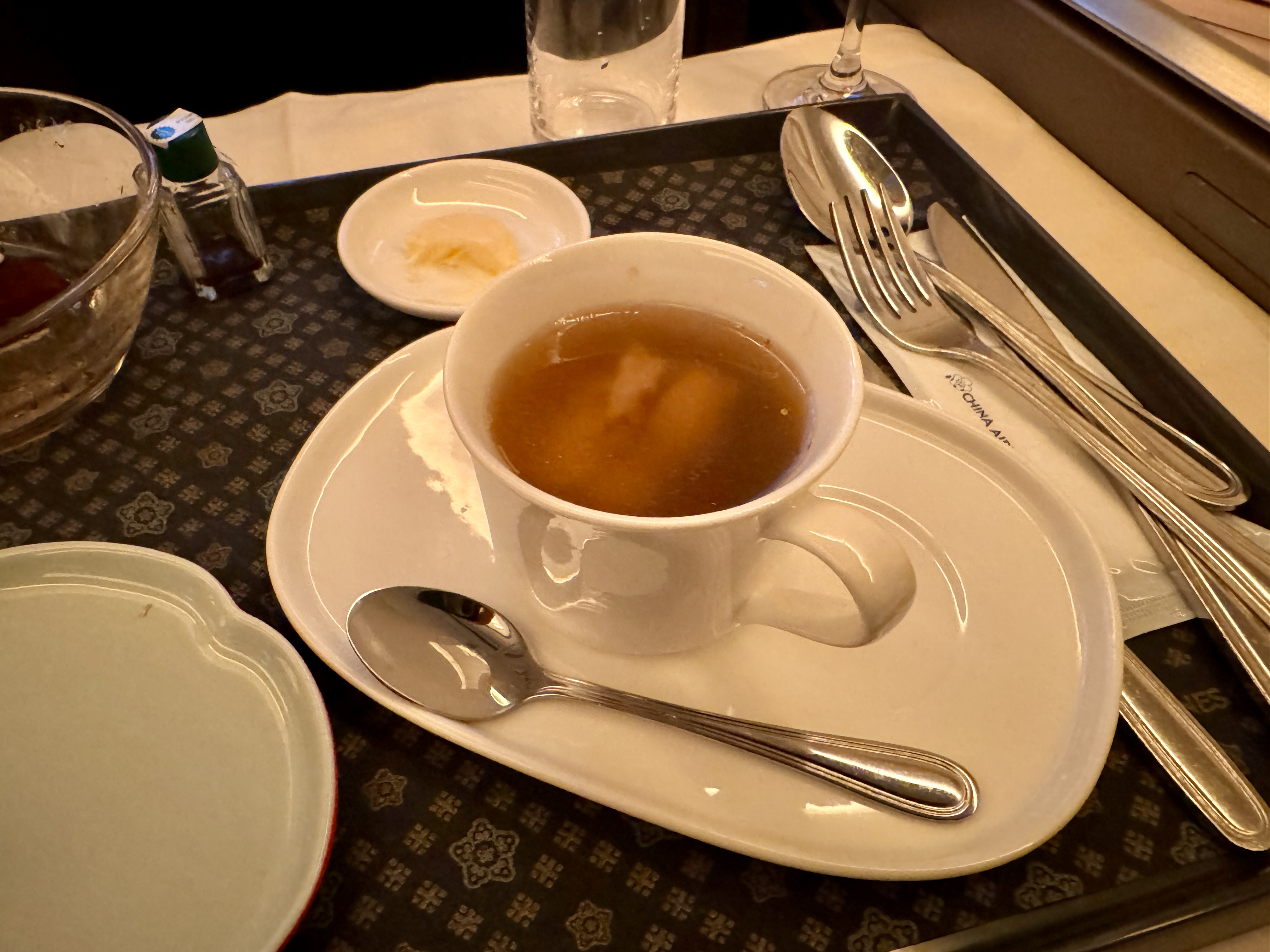 China Airlines A350 Business Class Soup China Airlines A350 Business Class Soup